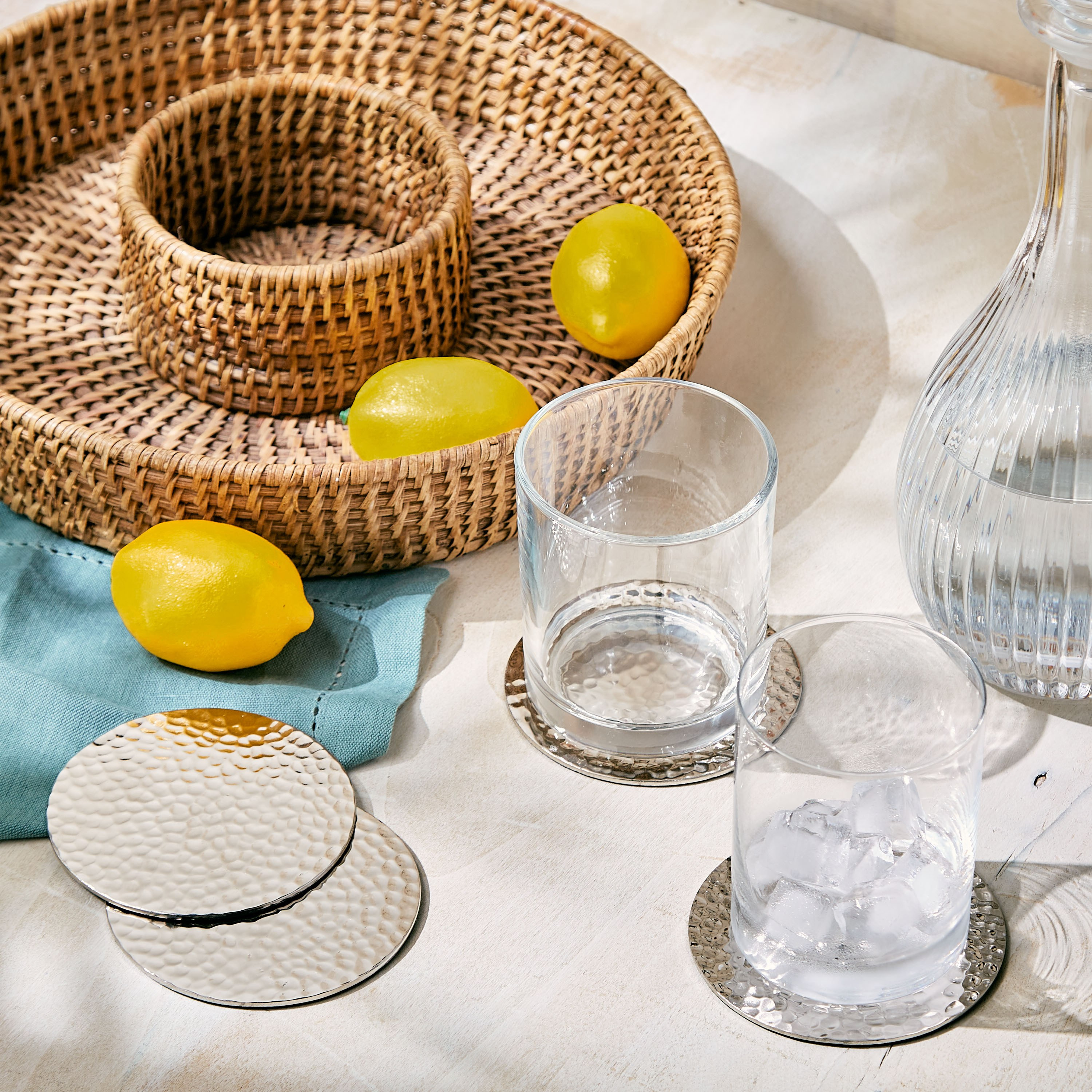 Morello 4-Piece Coaster Set-household-dining-tablelinen-napkinsandaccessories-image-3