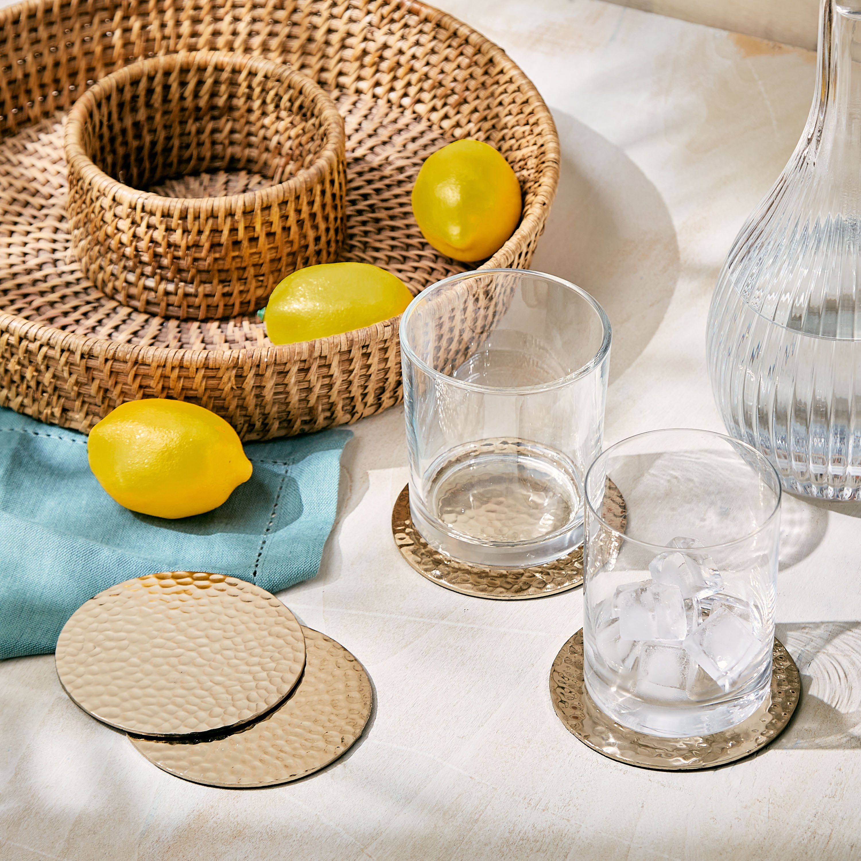 Morello 4-Piece Coaster Set-household-dining-tablelinen-napkinsandaccessories-image-3