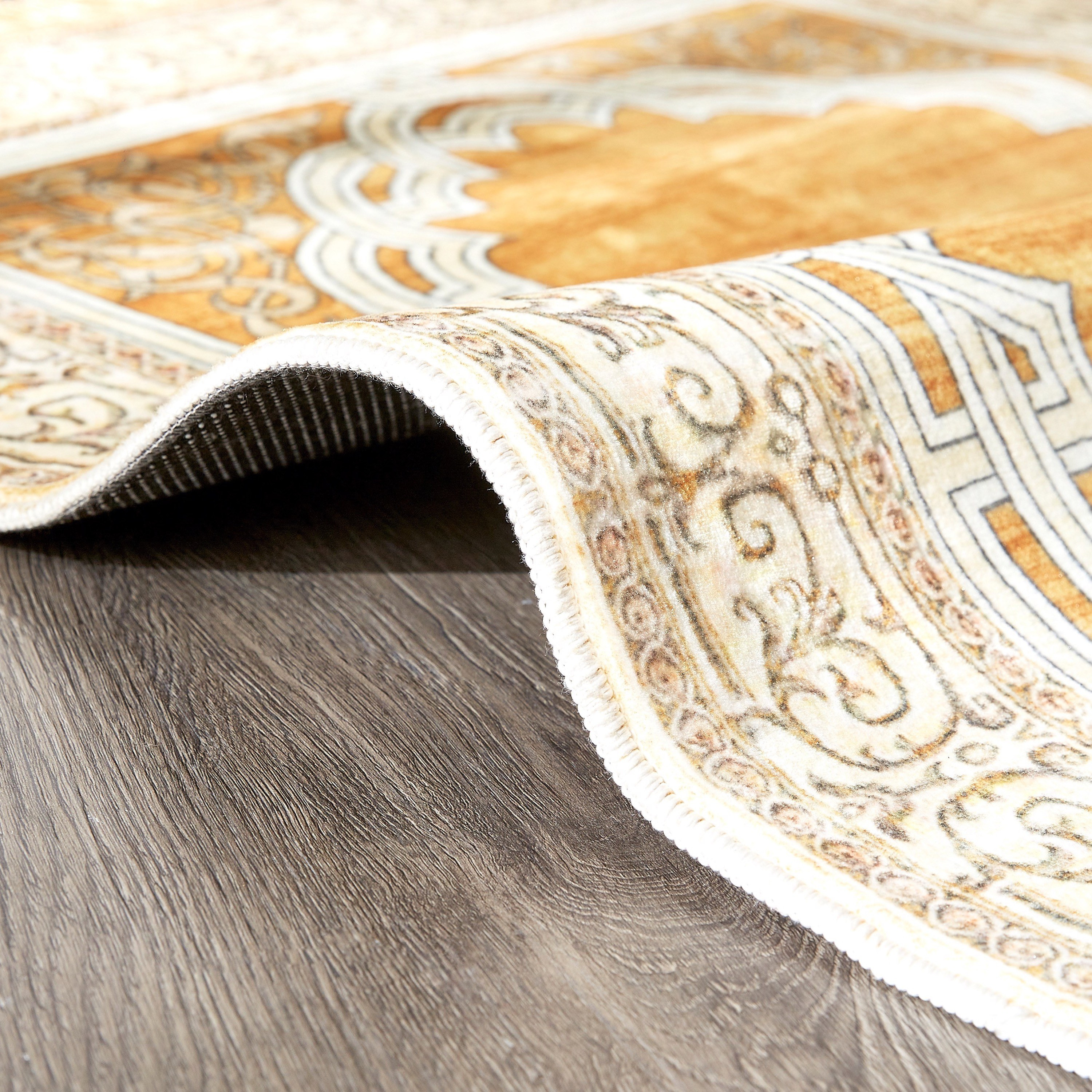 Hazel Printed Prayer Mat - 80x115 cm-household-rugsandcarpets-prayermats-image-3