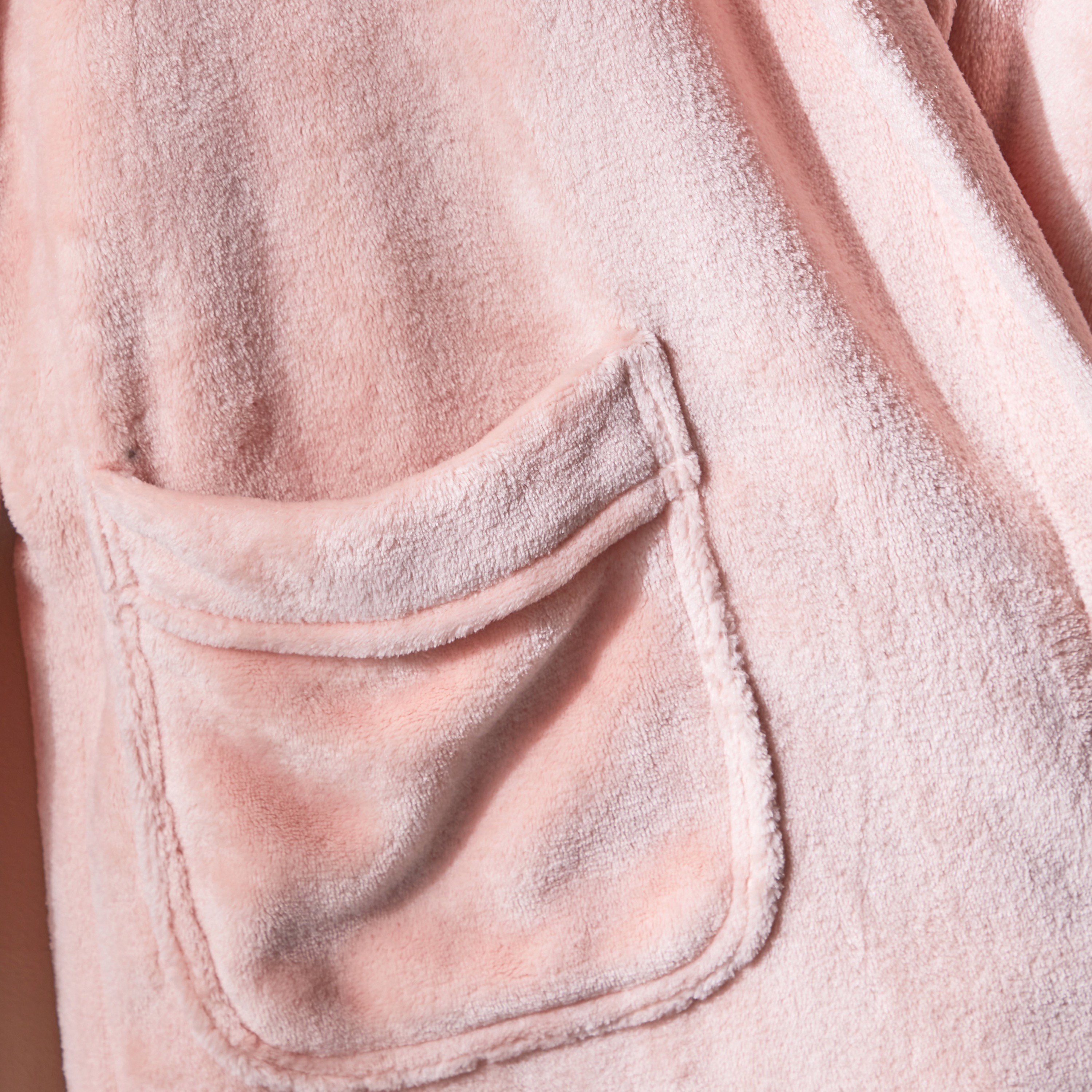 Melosa Flannel Bathrobe - Medium-household-bathandlaundry-bathlinen-bathrobesandslippers-bathrobes-image-4