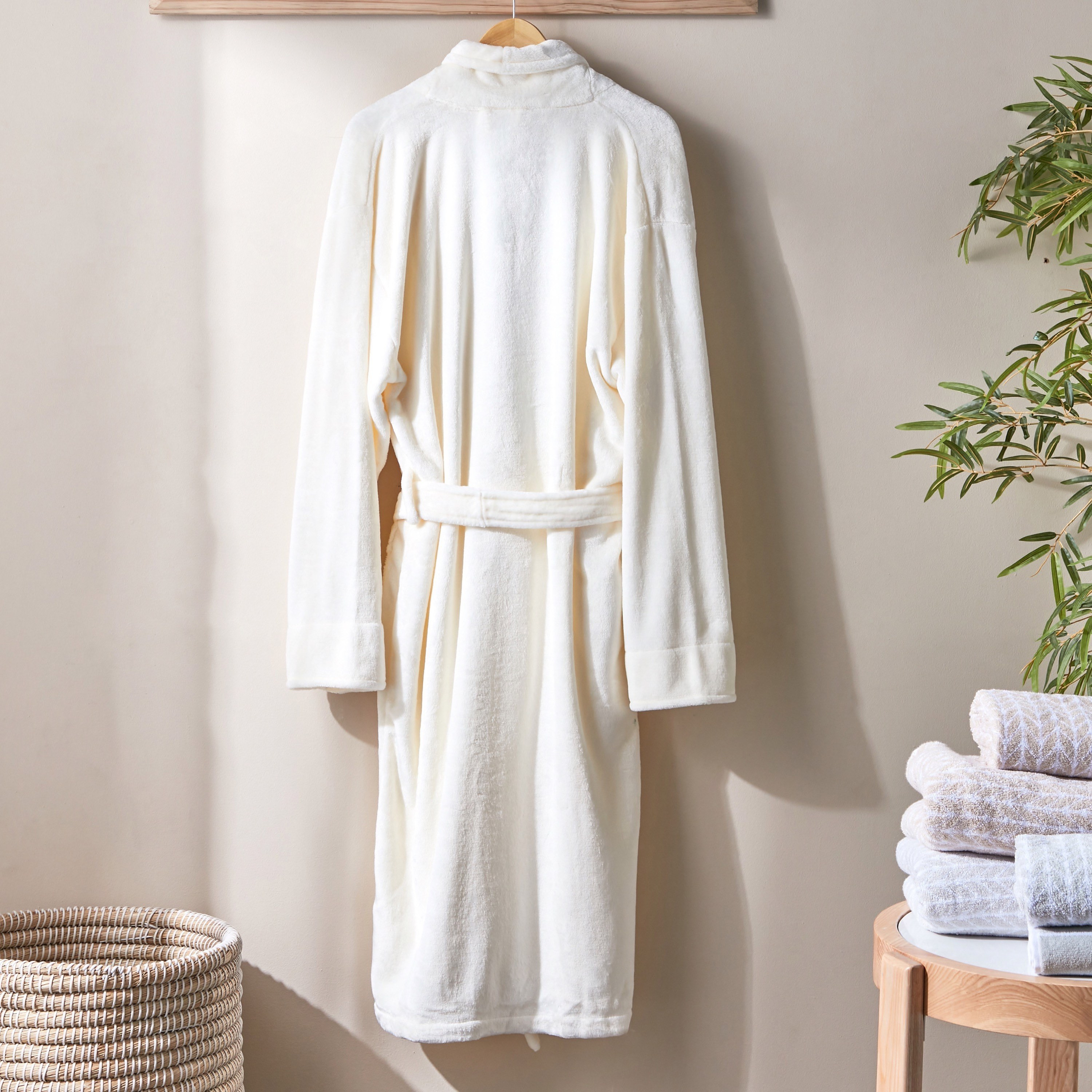 Melosa Flannel Bathrobe - Medium-household-bathandlaundry-bathlinen-bathrobesandslippers-bathrobes-image-2