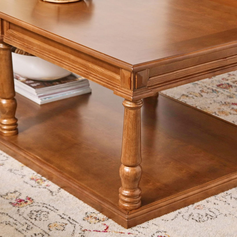 Shop Brisbane Wooden Top Coffee Table | Home Centre KSA