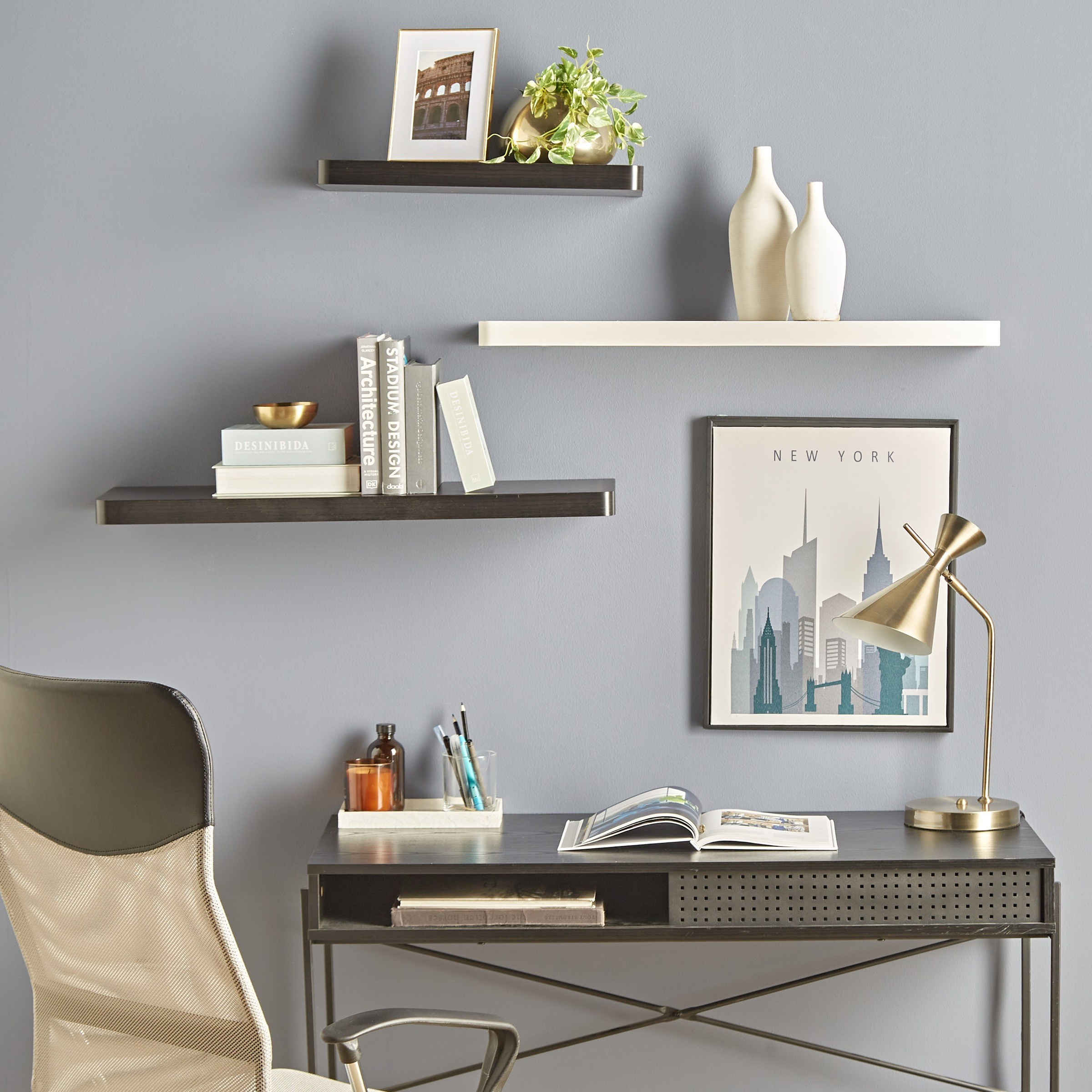 Seattle Wall Shelf - 50 cm-furniture-storage-livingroomstorage-wallshelves-image-4