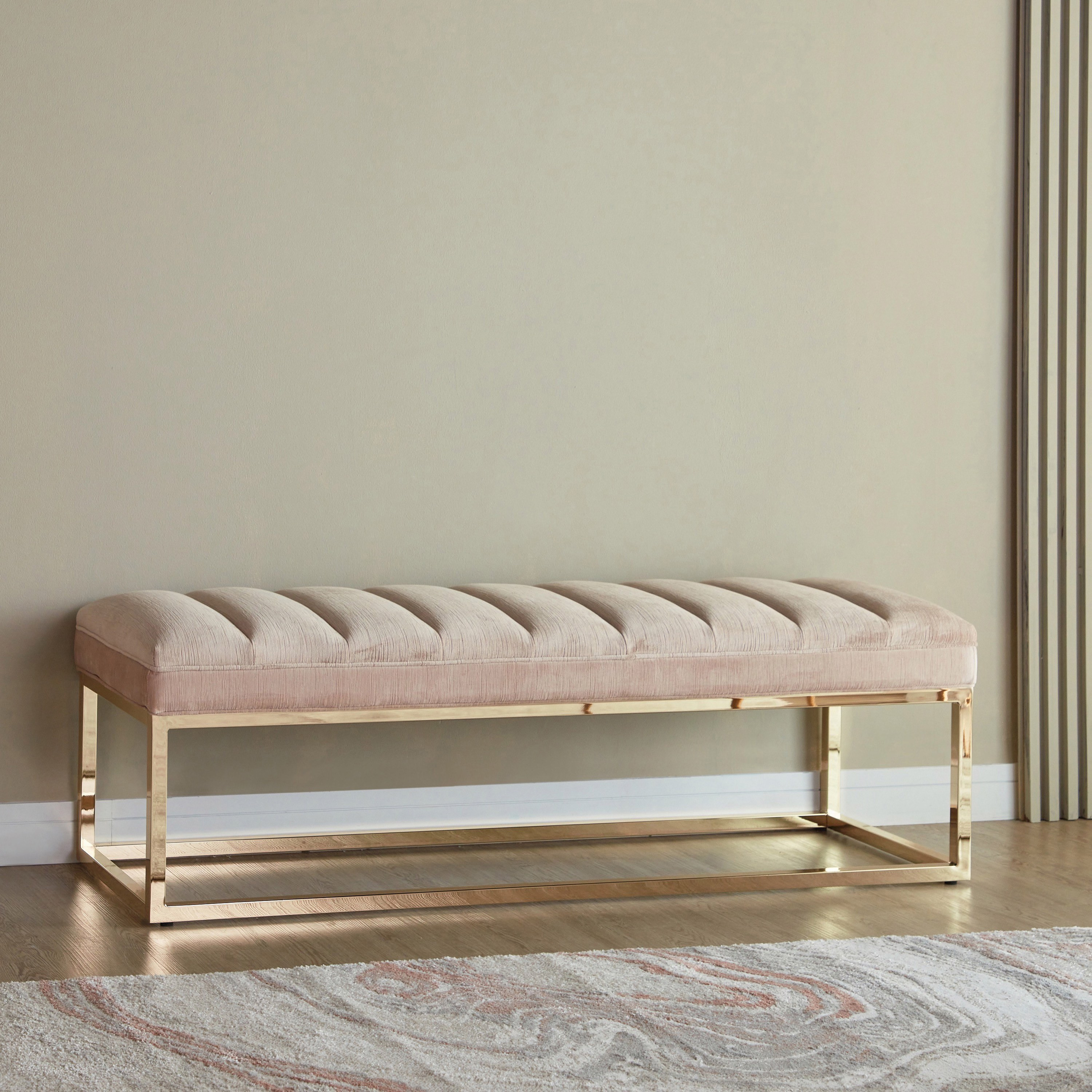 Gold bench on sale for bedroom