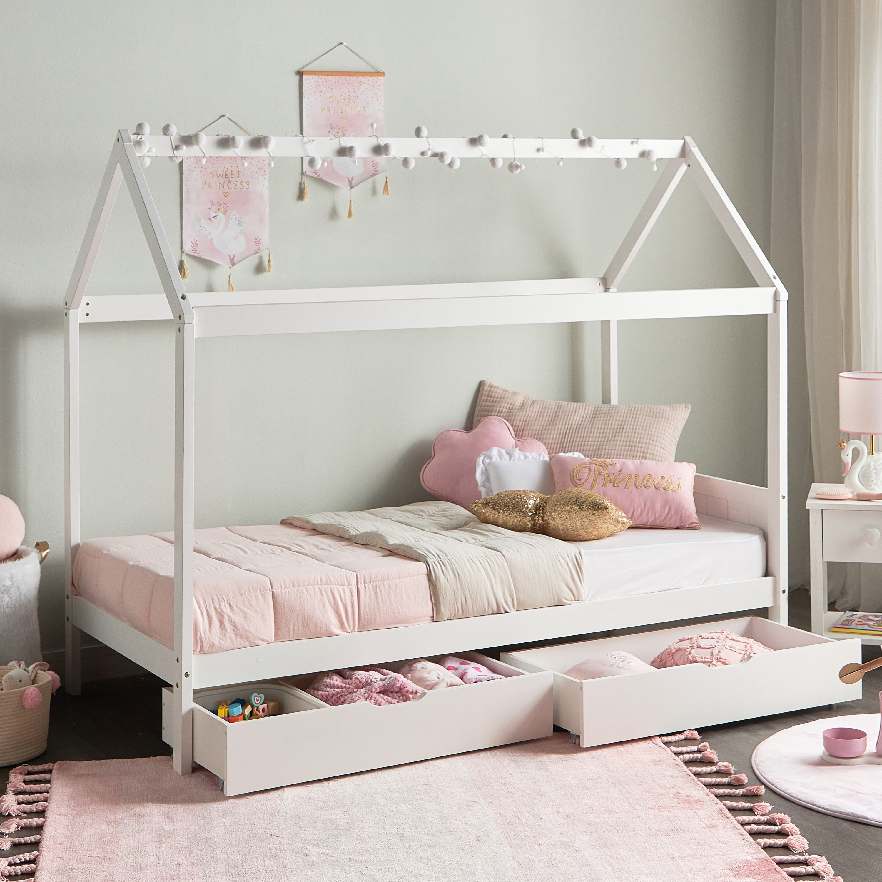 Sergio Hut Bed - 90x190 cm-babyandkids-kidsbeds-singlebeds-image-4