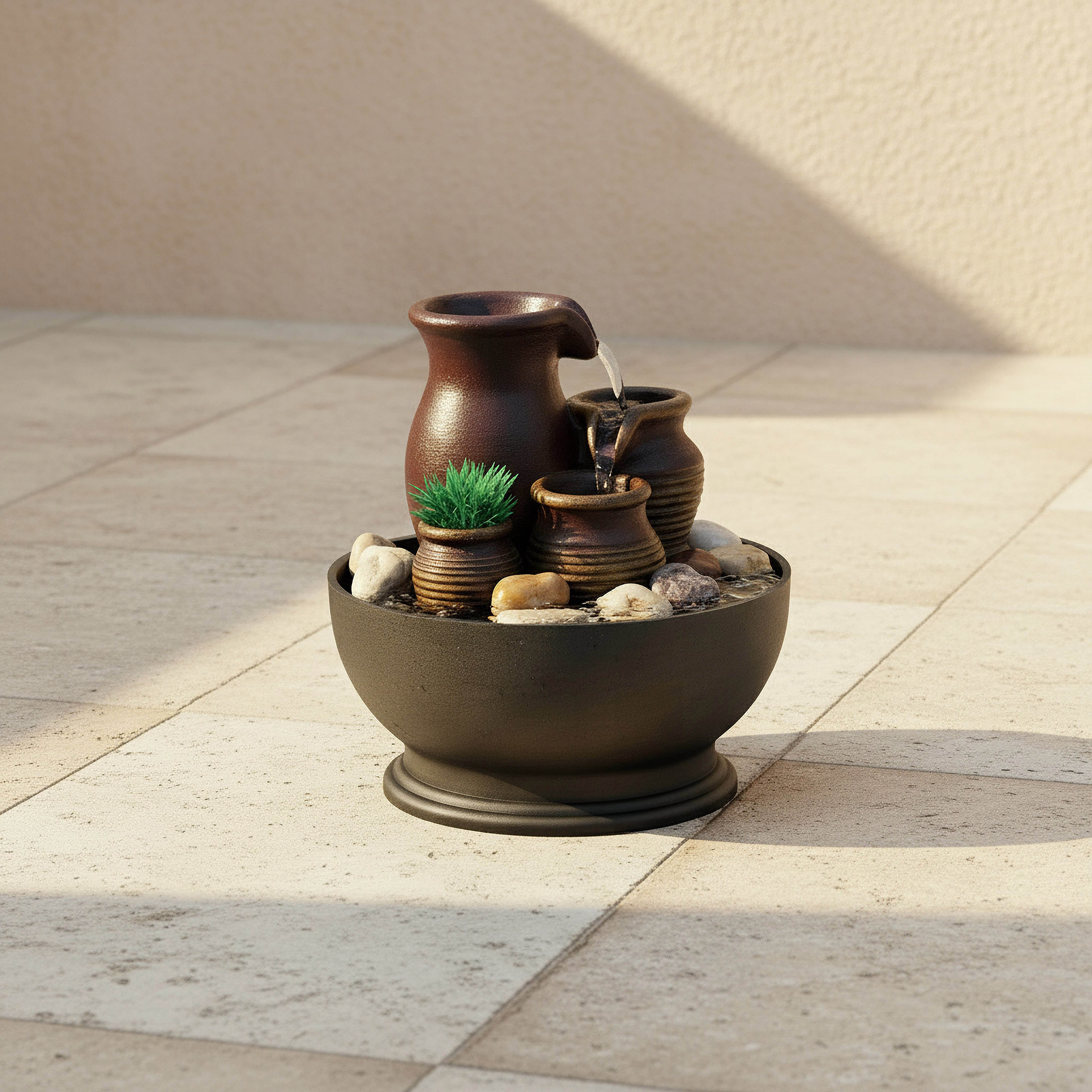 Lonac Fountain with LED Light-household-gardenandoutdoor-fountains-image-2