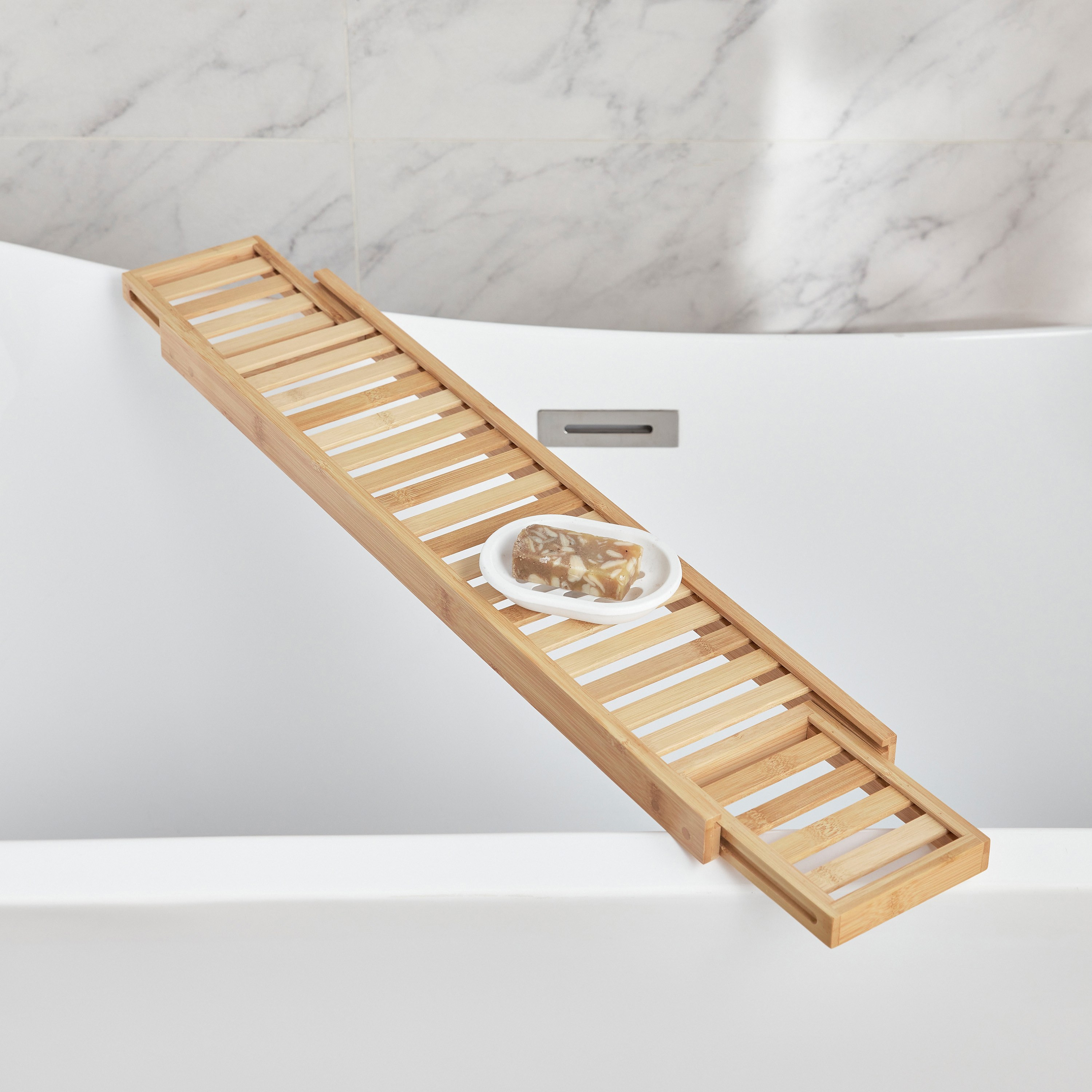 Bamboo Bathtub Caddy