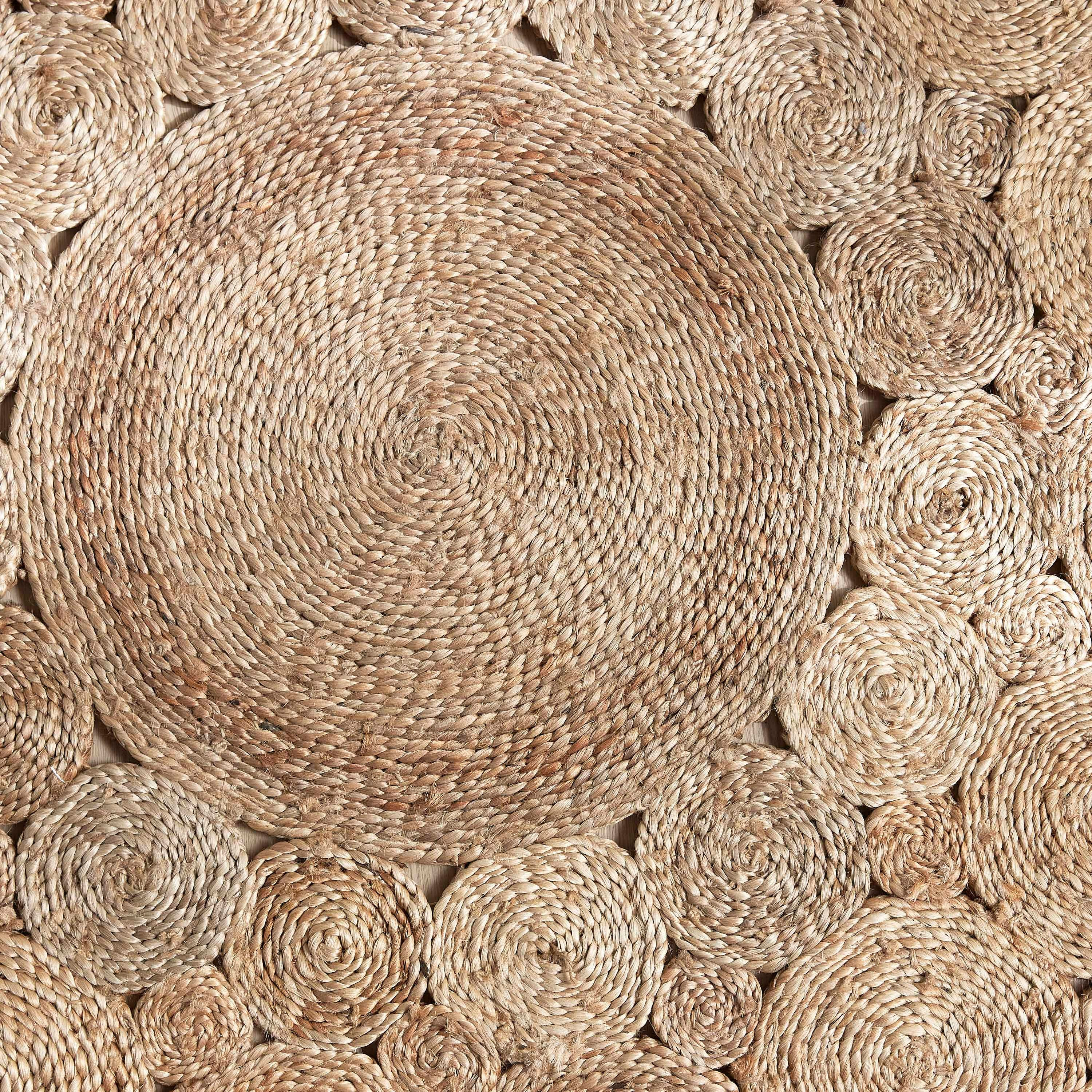 سجادة دوري مصنوعة يدويا من الجوت - فيفيان - 150 سم-household-rugsandcarpets-rugs-image-3