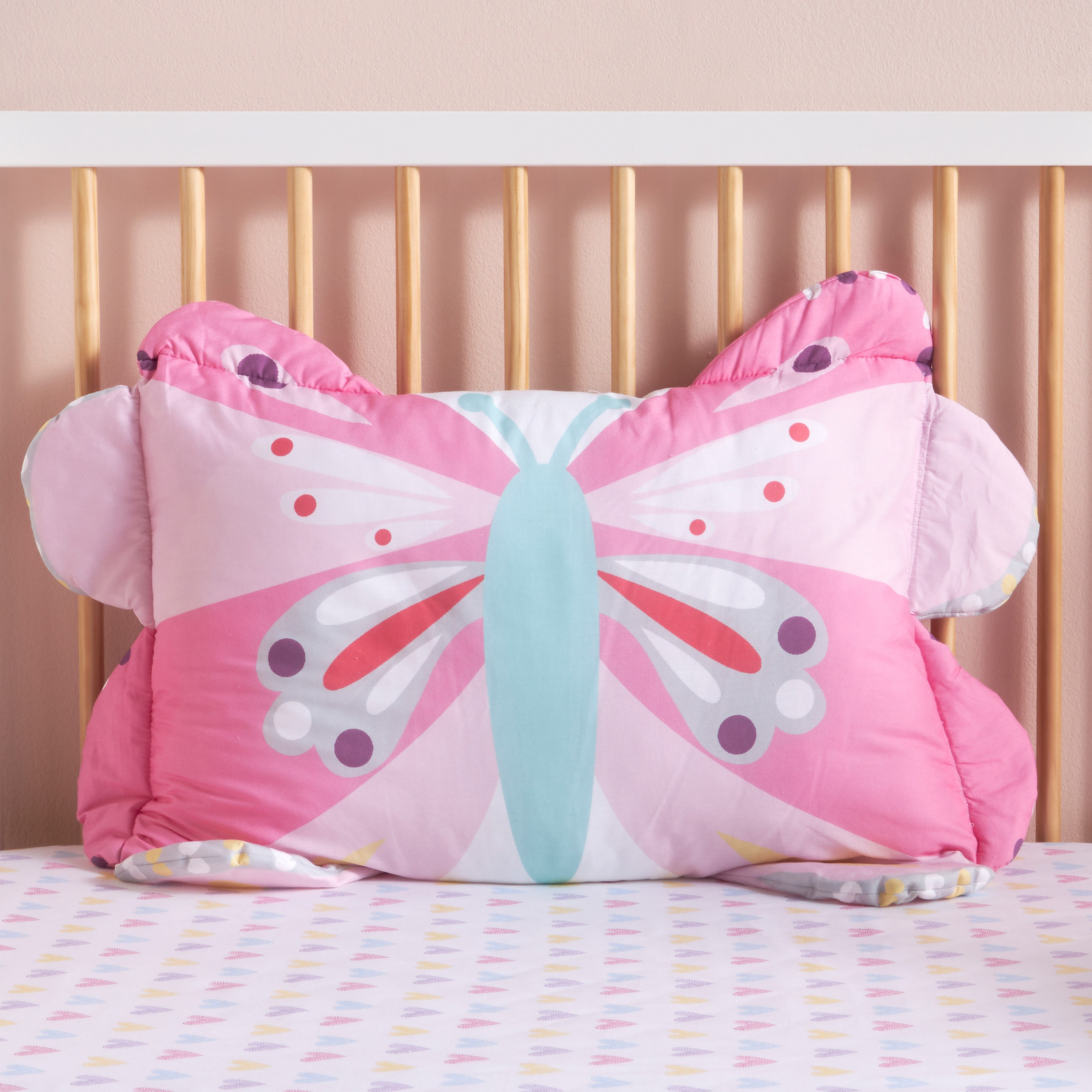 وسادة محشوة بطبعات فراشة ثلاثية الأبعاد - 40x60 سم-babyandkids-beddingandwindows-bedding-pillowsandinserts-image-1