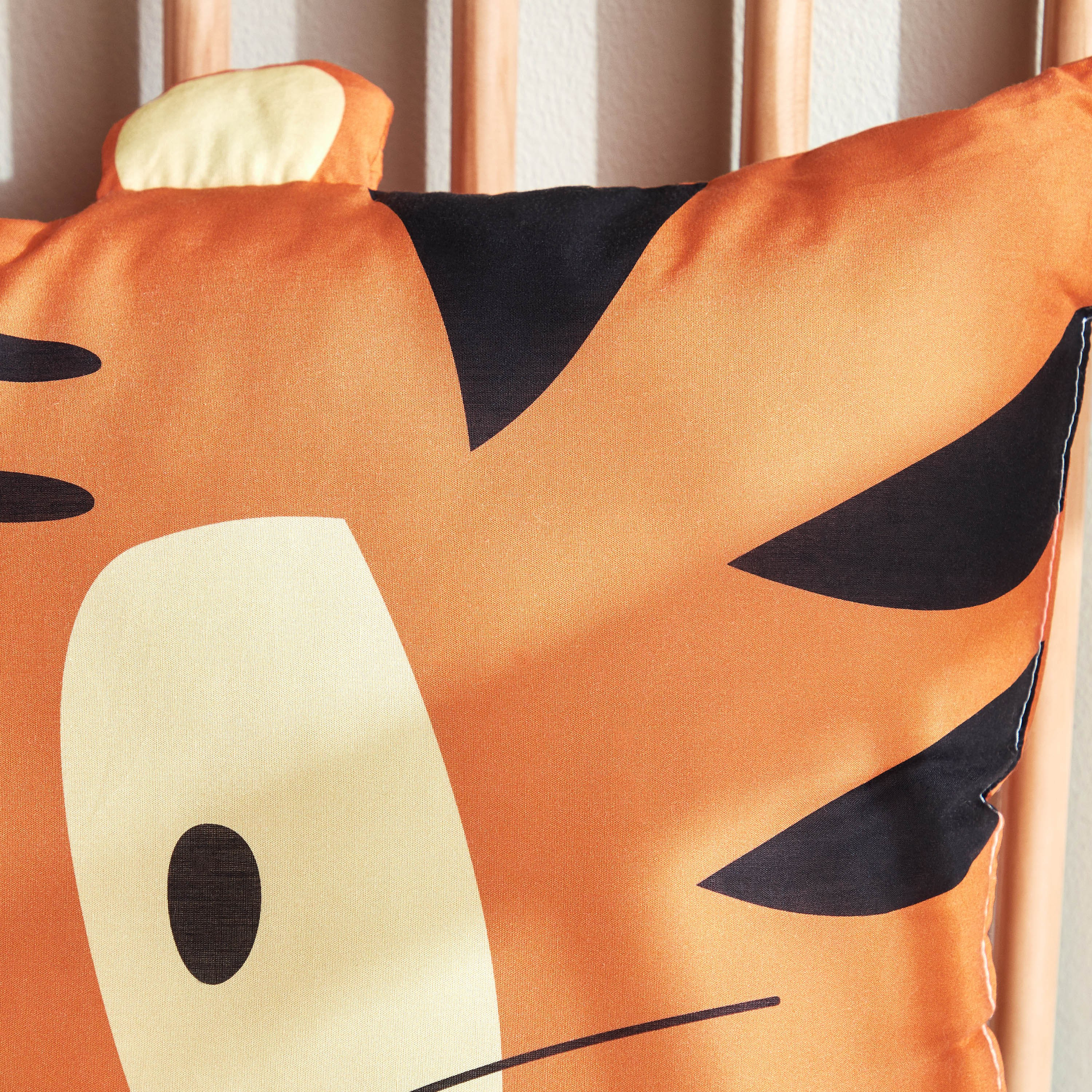 Ted 3D Tiger Printed Filled Pillow - 40x60 cm-babyandkids-beddingandwindows-bedding-pillowsandinserts-image-2