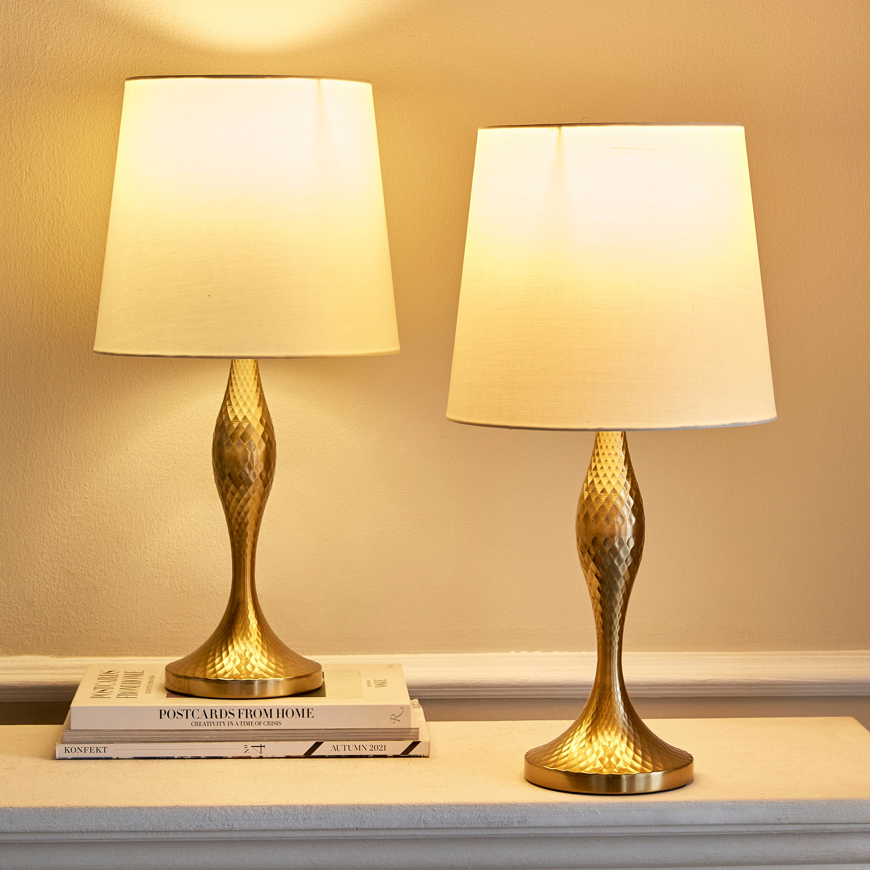 Auriga 2-Piece Metal Table Lamp Set - 51 cm-household-lighting-tableanddesklamps-image-2