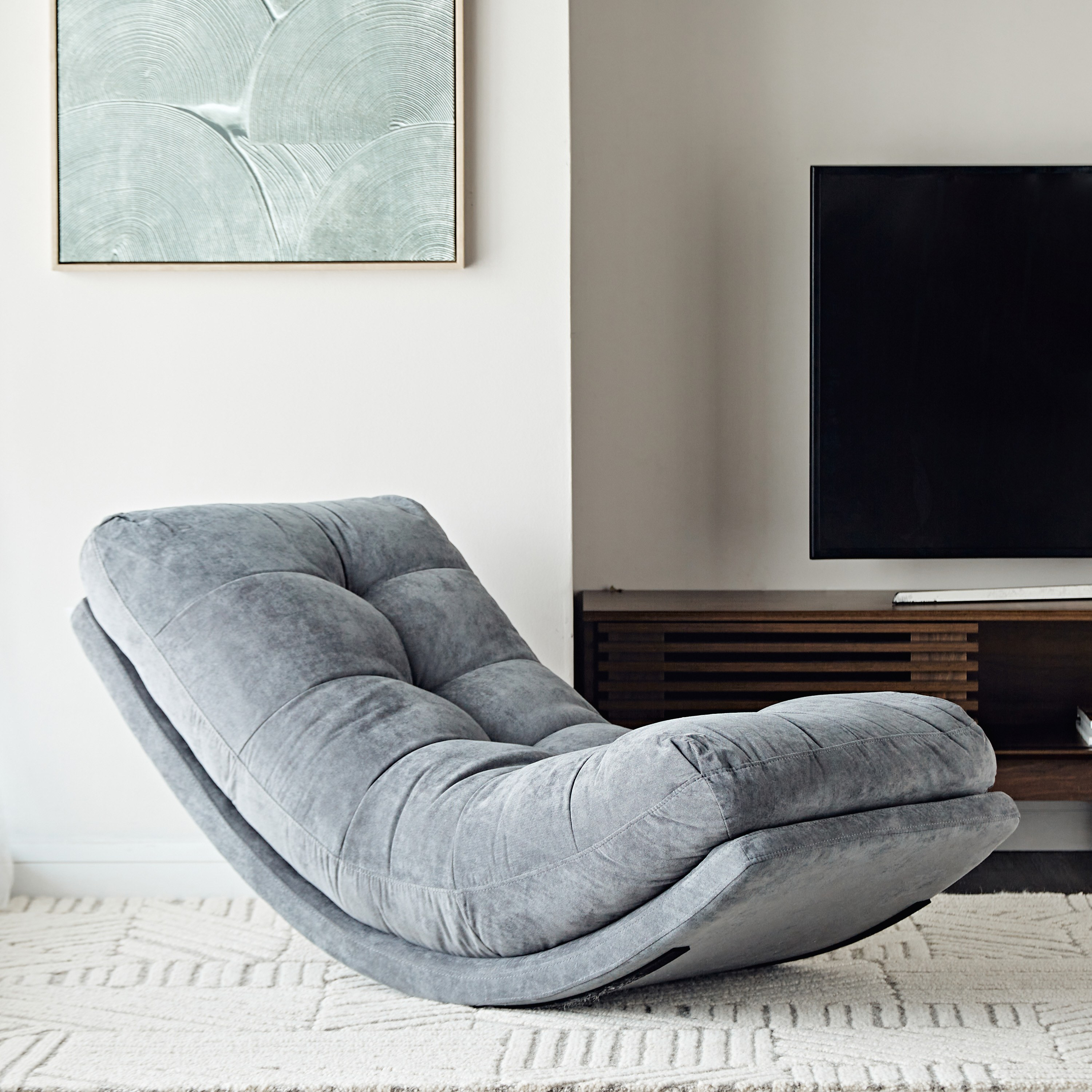 Shop Chenille Retro Rocker | Homecentre Oman