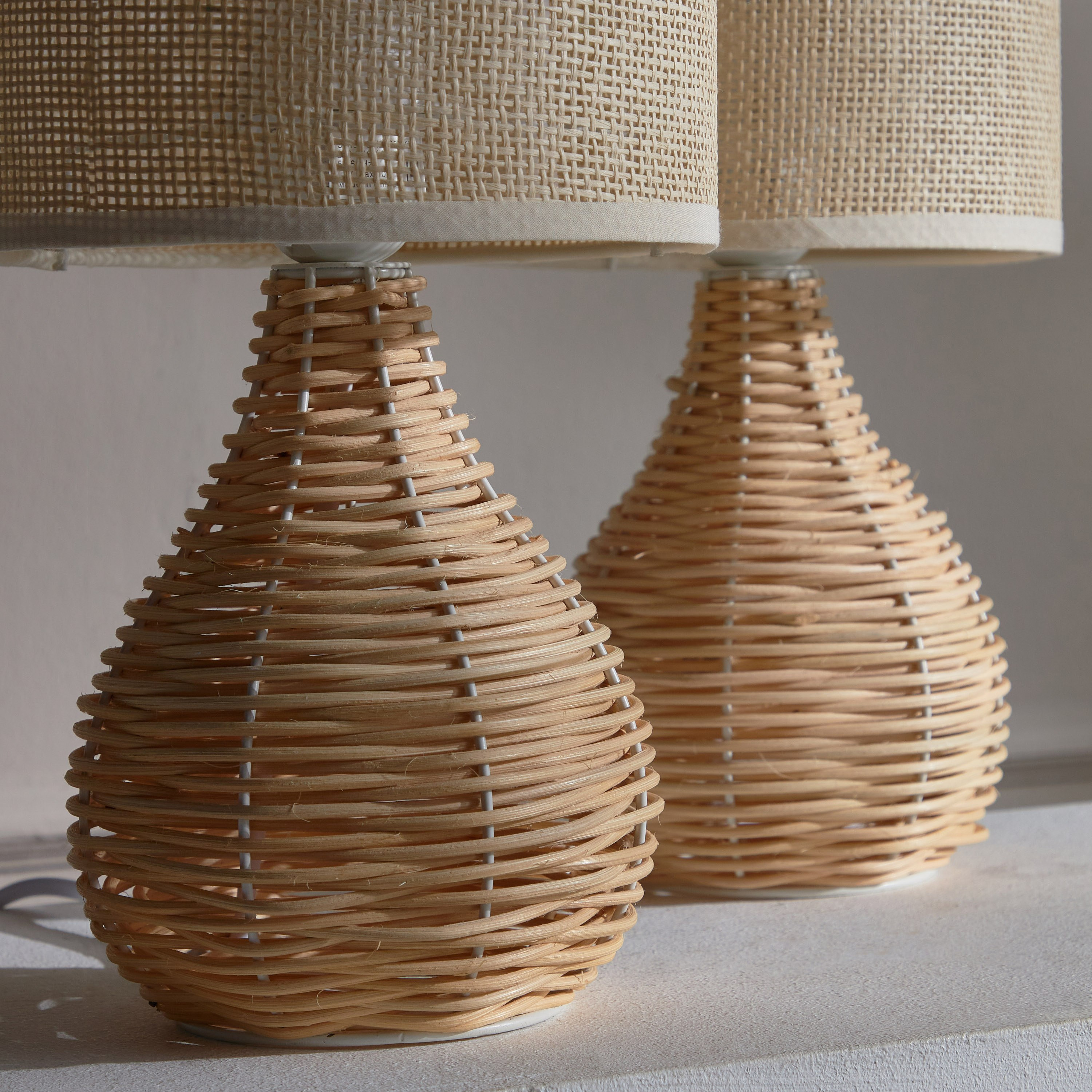 Gourd Rattan 2-Piece Table Lamp Set - 32 cm-household-lighting-tableanddesklamps-image-3