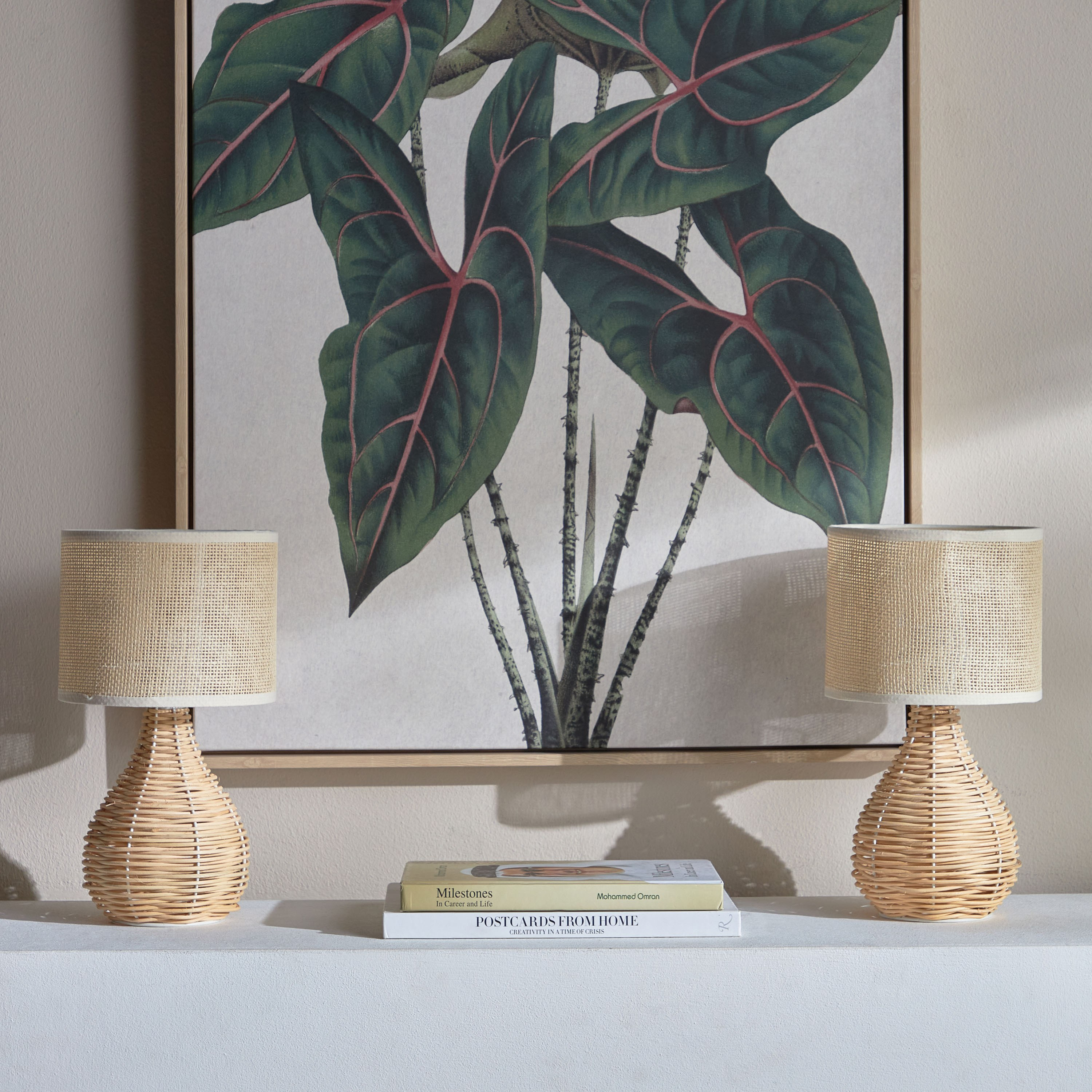 Gourd Rattan 2-Piece Table Lamp Set - 32 cm-household-lighting-tableanddesklamps-image-4