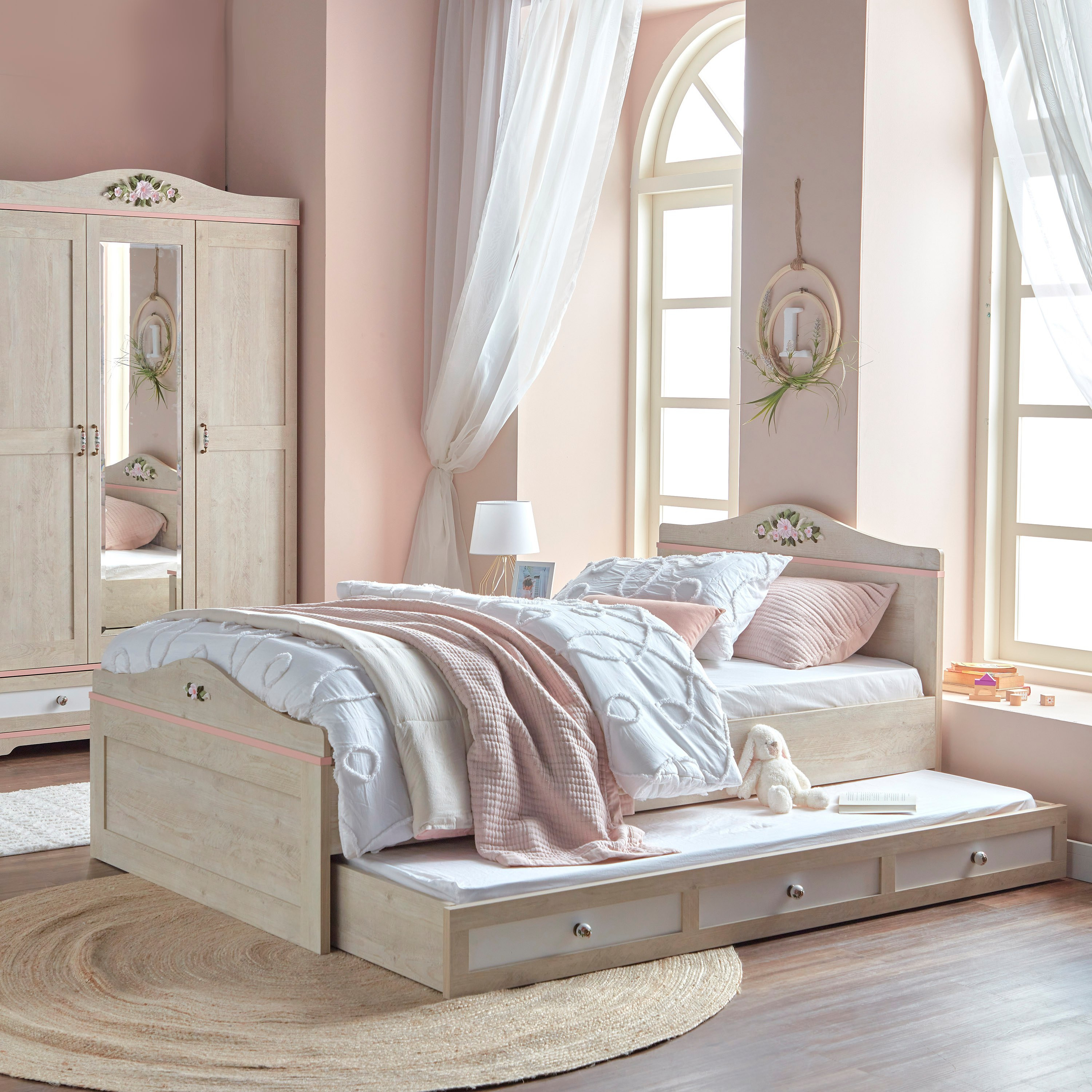 خزانة ملابس بـ3 أبواب وأدراج - إيفيلين-babyandkids-roomfurniture-wardrobes-image-8