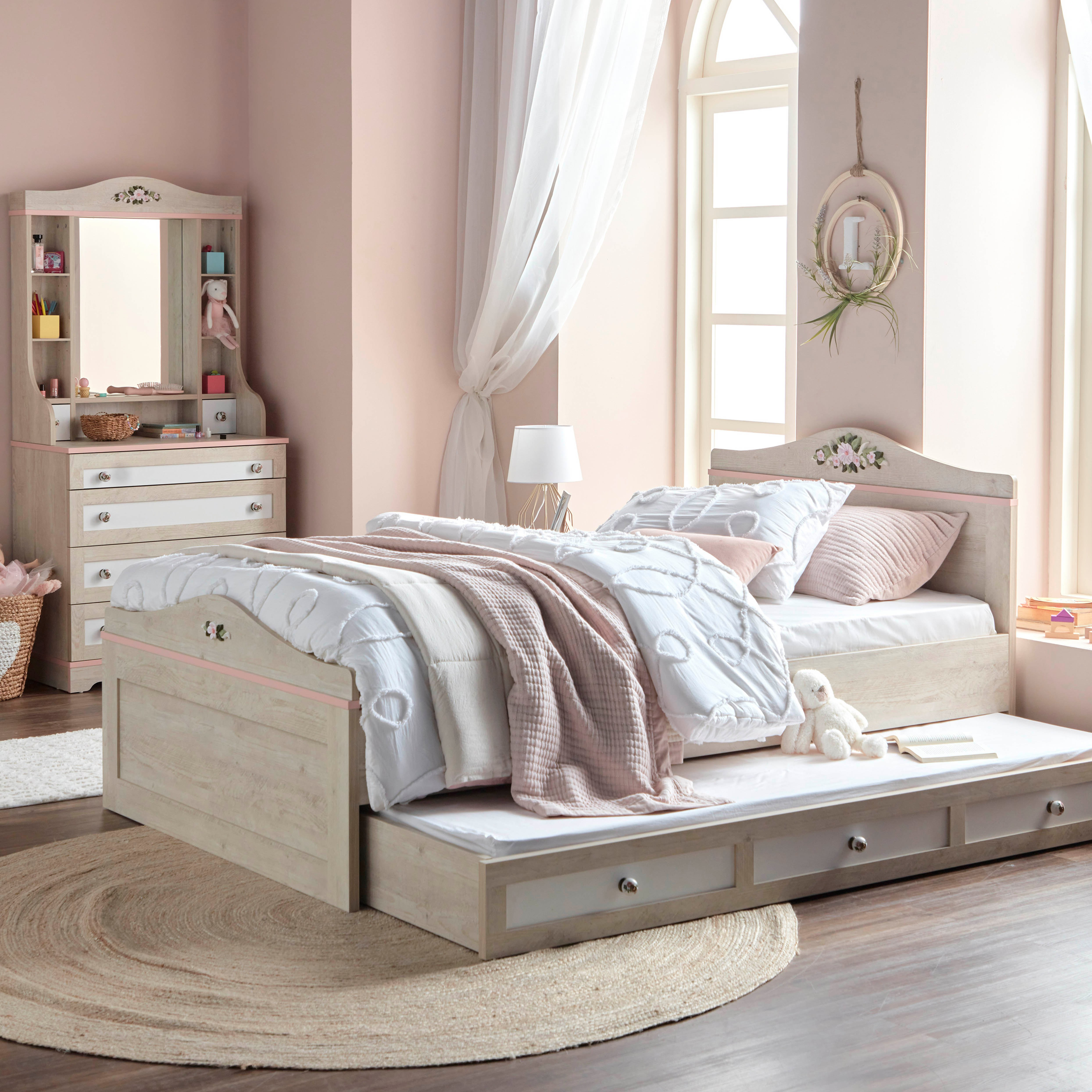 Shop Evelyn Dresser Mirror with Storage | Home Centre KSA