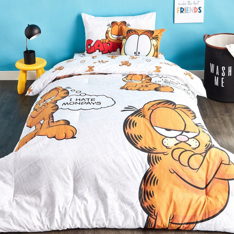 Shop Garfield Print 4-Piece Full Comforter Set - 160x220 cm Online | Home  centre UAE