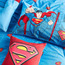 Superman Cotton Printed 4-Piece  Full Comforter and Sheet Set - 160x220 cm-kids-beddingandwindows-bedding-comforters-image-2
