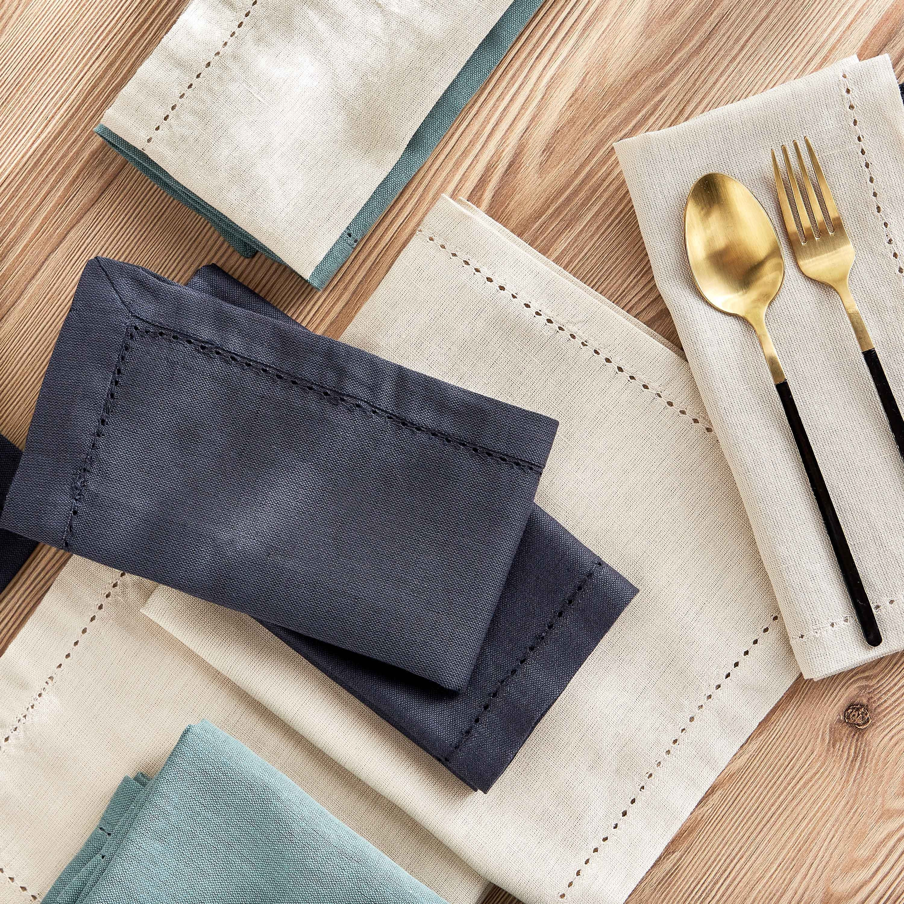 Elli 4-Piece Napkin Set - 45x45 cm-household-dining-tablelinen-napkinsandaccessories-image-3
