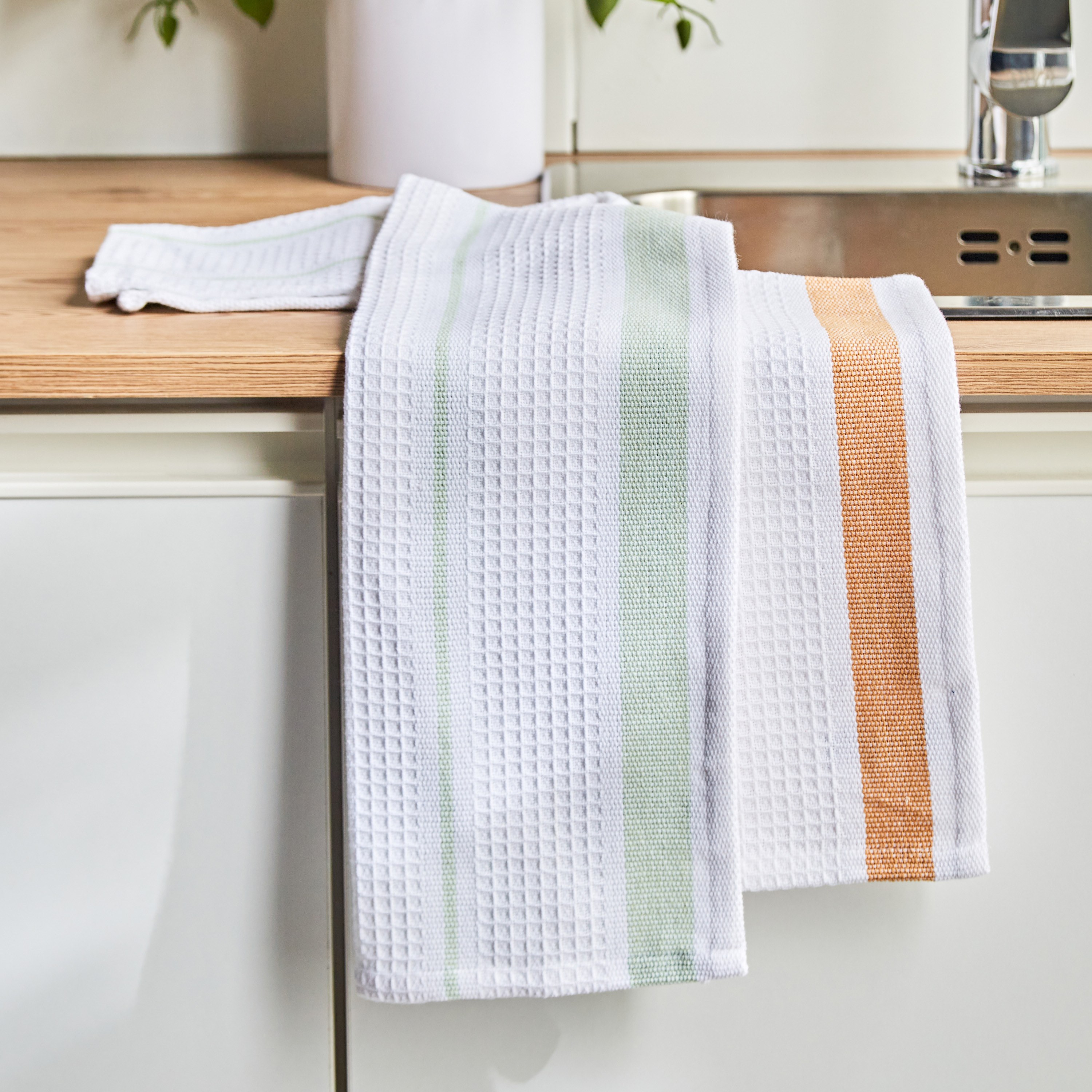 Basket Weave 2-Piece Kitchen Towel Set - 45x65 cm-household-kitchen-kitchenlinen-kitchentowelsandlinen-image-1