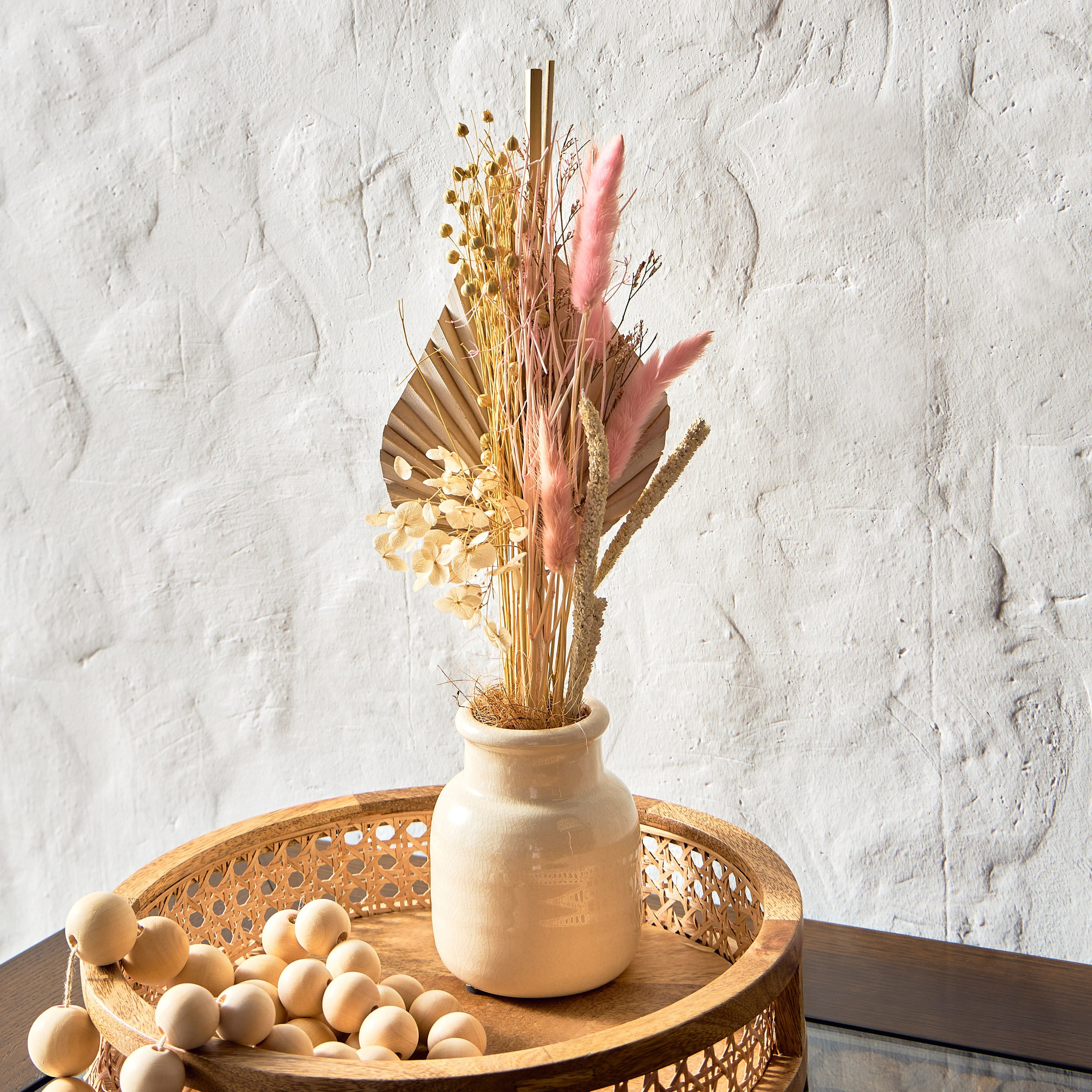Decorative Mixed Flower Arrangement - 38 cm-household-gardenandoutdoor-artificialflowersandplants-flowers-image-1