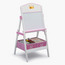 حامل لوحة أنشطة خشب بمساحة تخزين بتصميم تاج - برنسيس-babyandkids-toys-playtablesandchairs-image-2