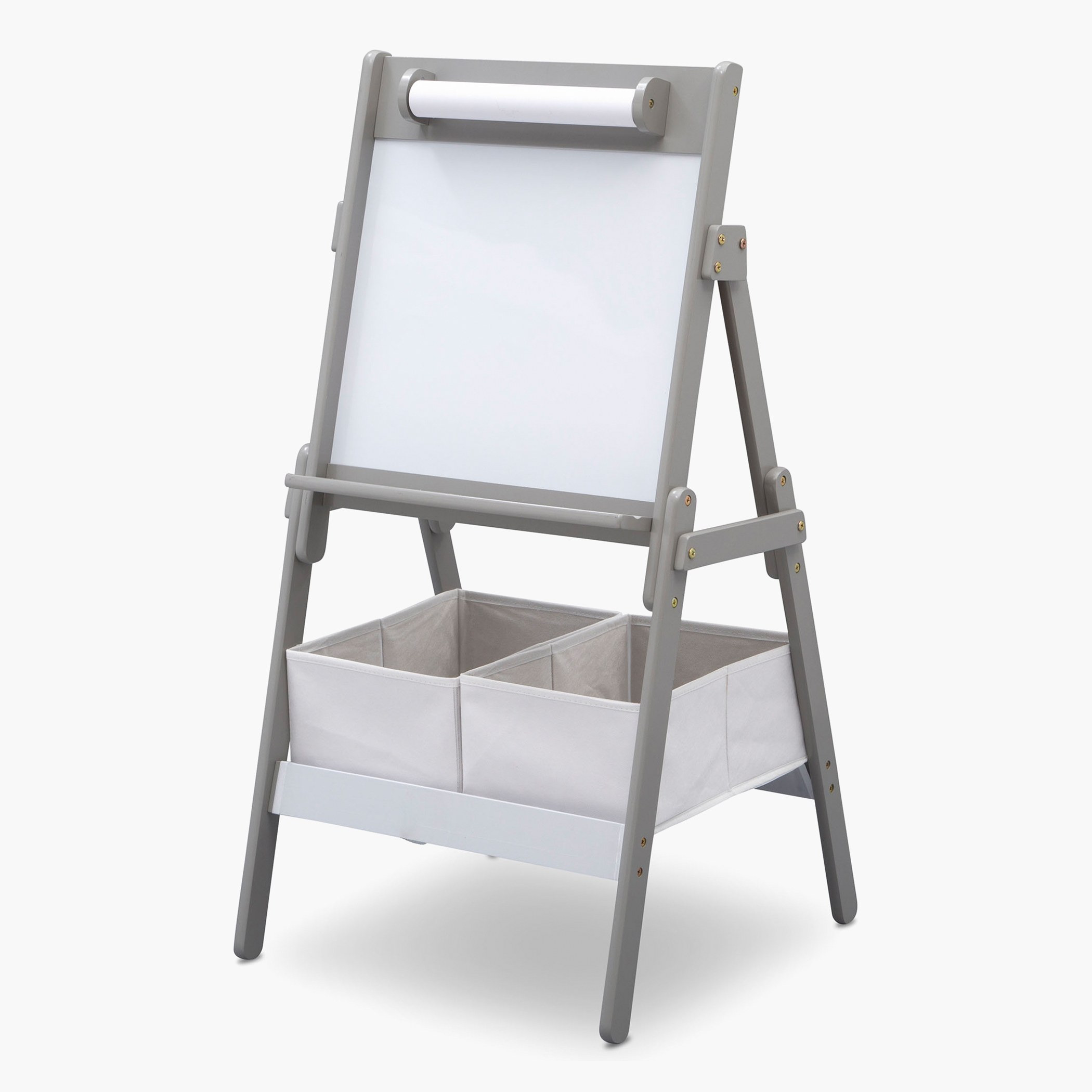 Classic Kids' Whiteboard Dry Easel with Paper Roll and Storage