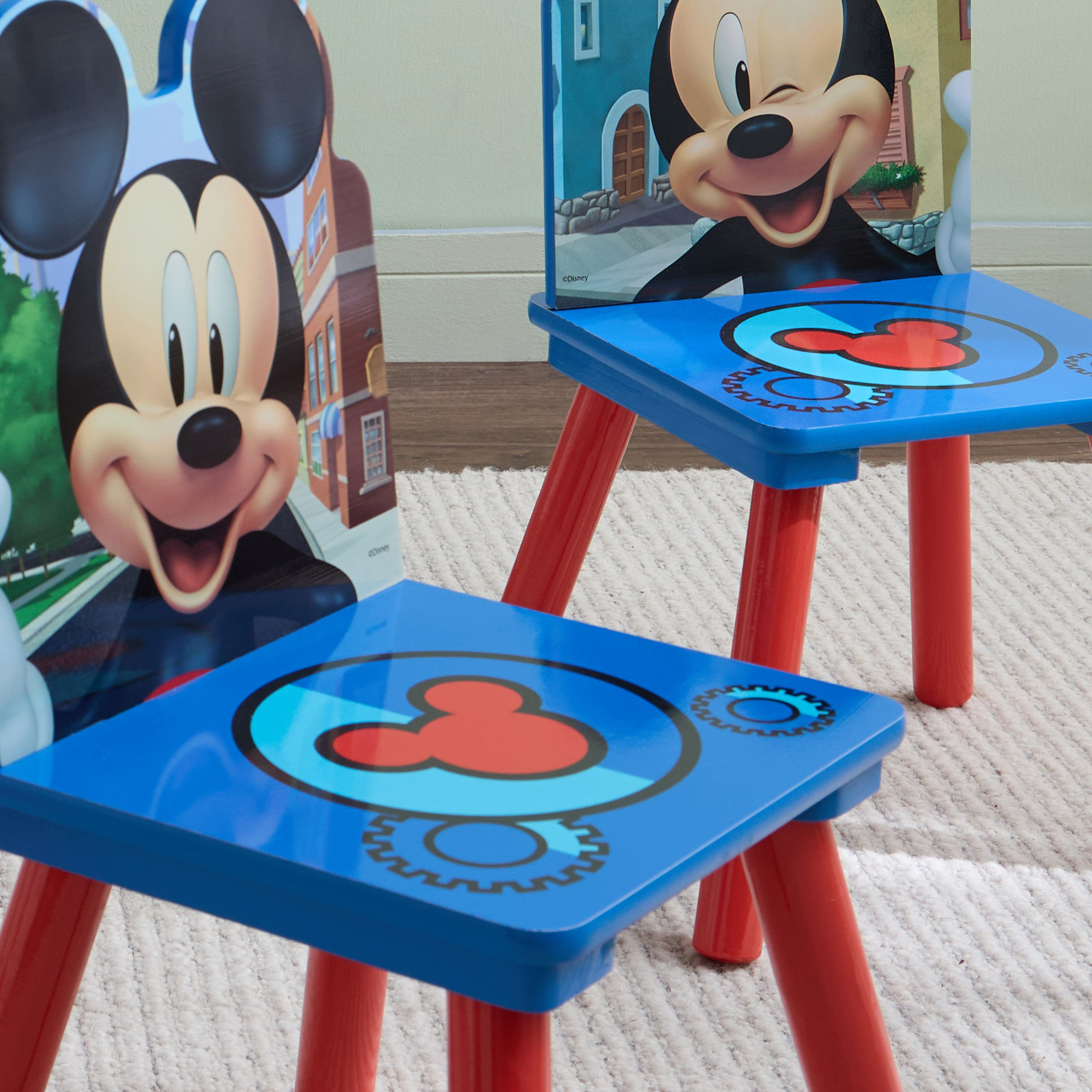 Shop Disney Mickey Mouse 3-Piece Table and Chair Set with Storage