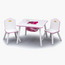 طقم طاولة وكرسي 3 قطع بتصميم تاج - برنسيس-babyandkids-roomfurniture-chairsandstools-image-5