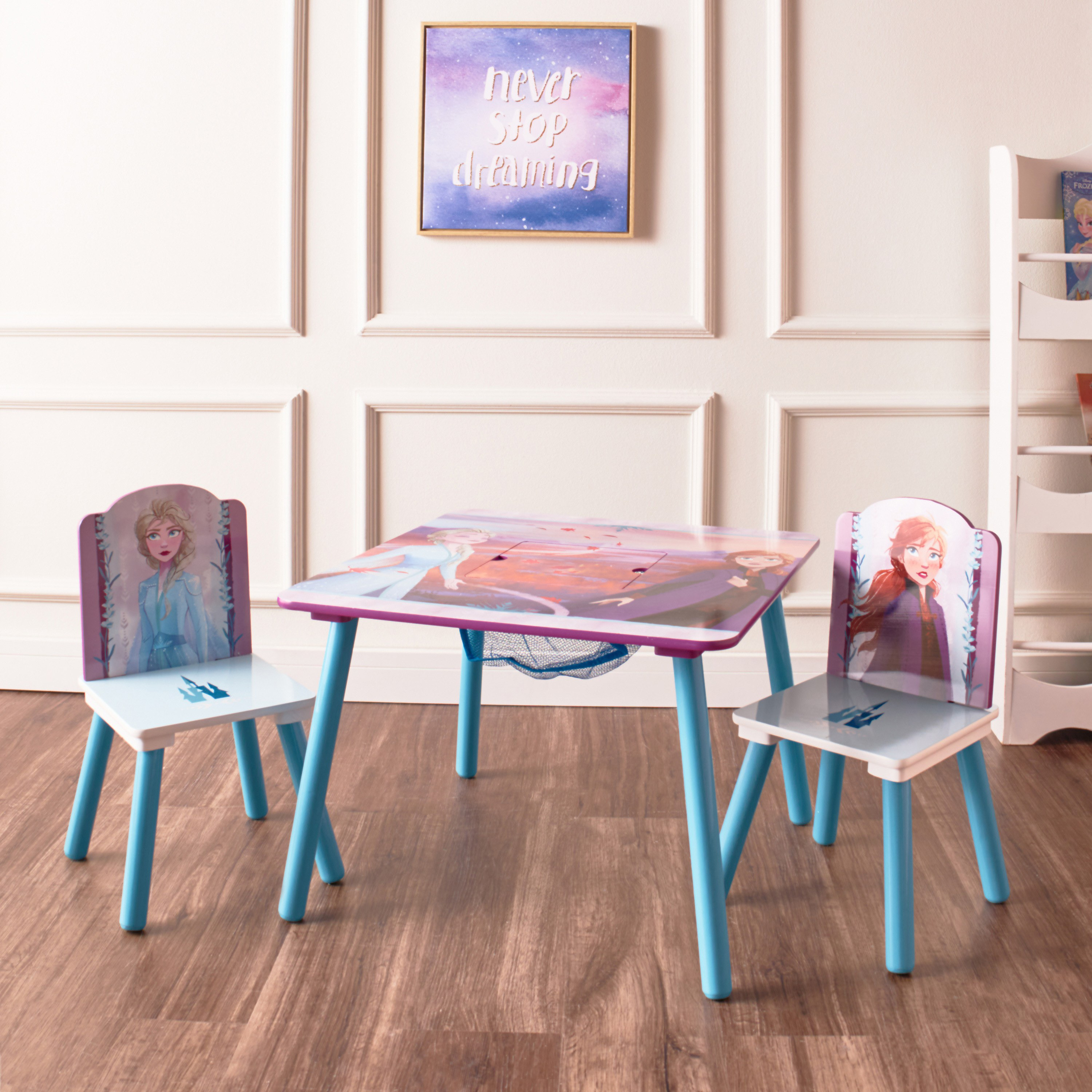 Frozen II 3-Piece Table and Chair Set with Storage