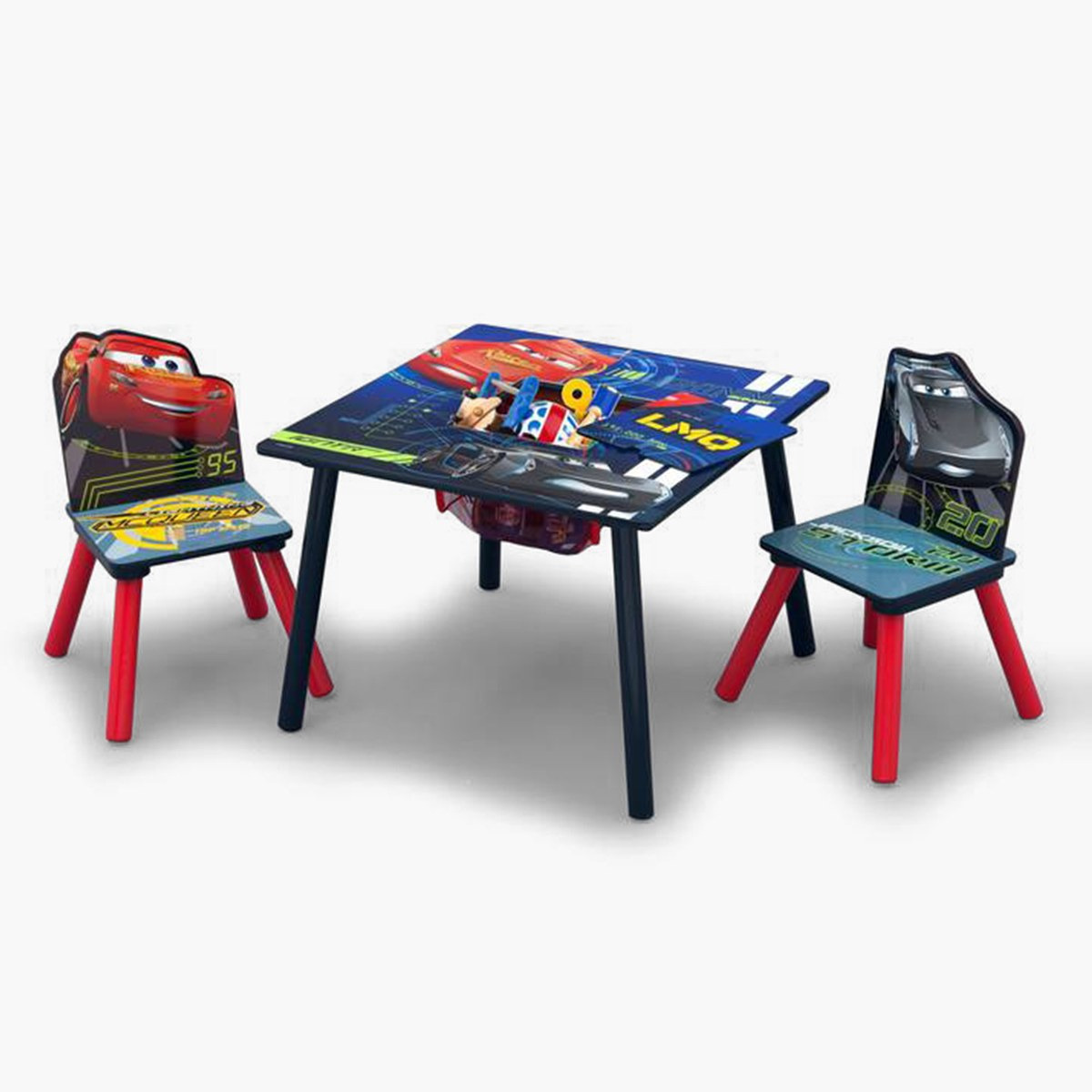 Shop Disney Cars 3 Piece Table and Chair Set with Storage Online