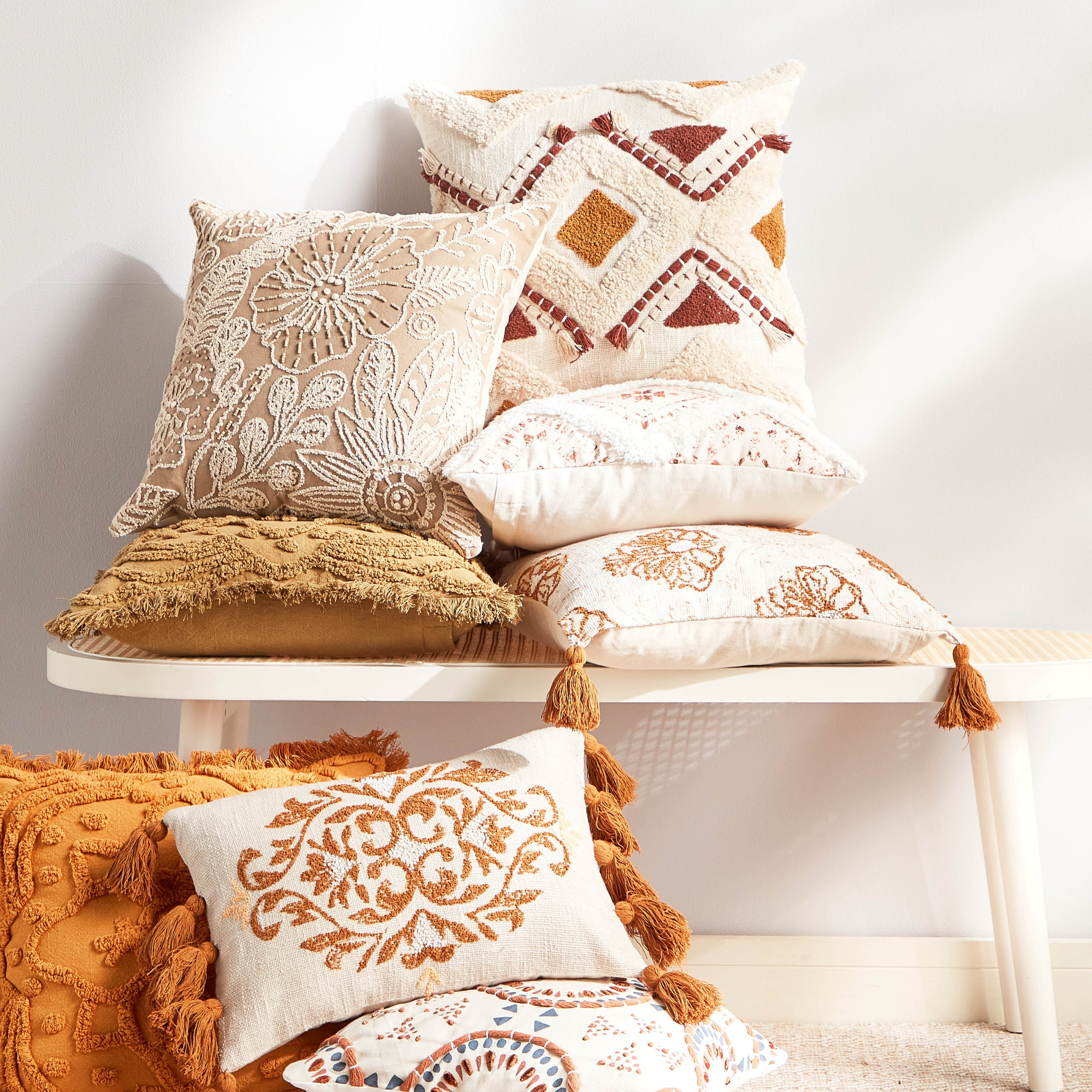 Berber top cushion covers