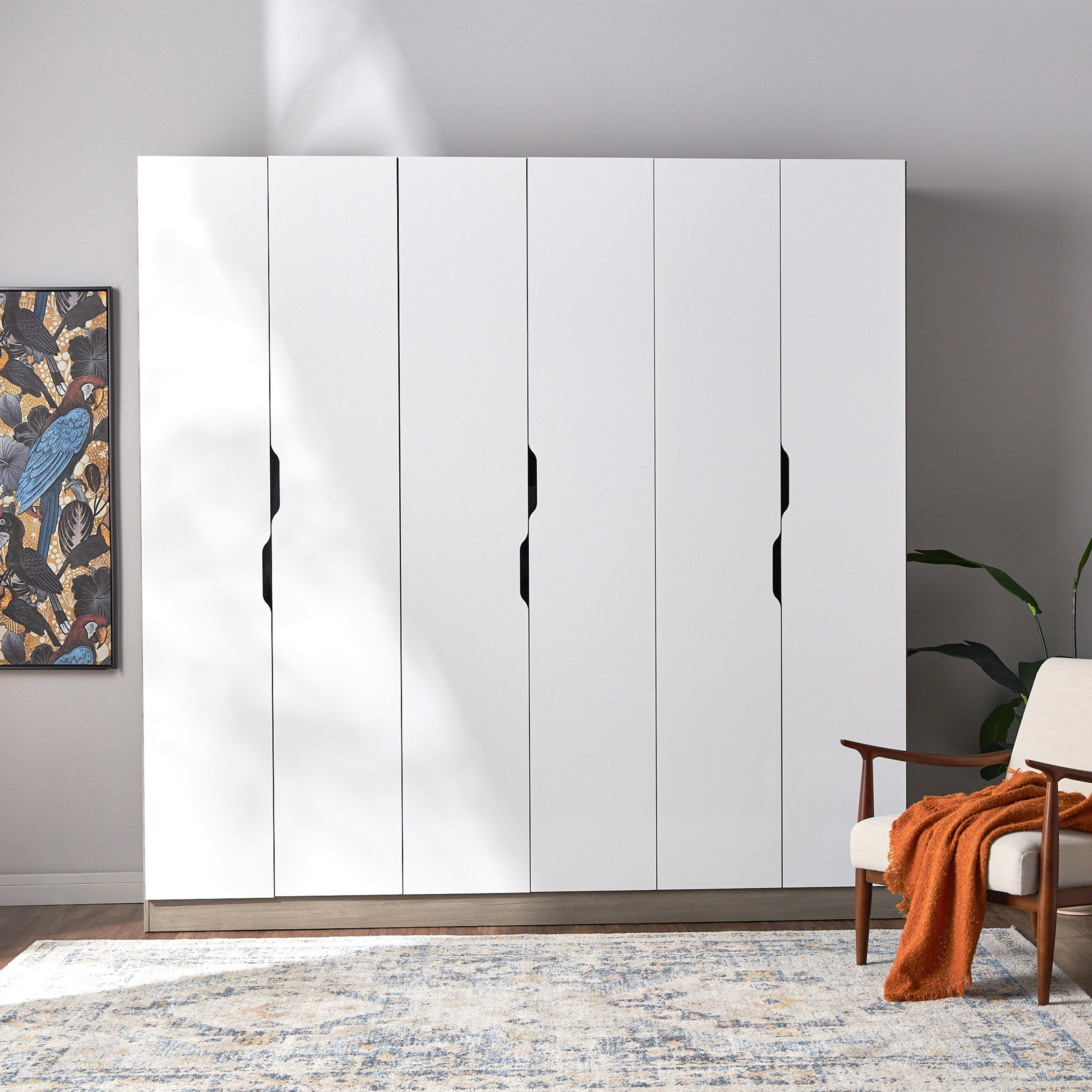 Jamie 6-Door Wardrobe with Drawers-furniture-bedroom-wardrobes-image-8