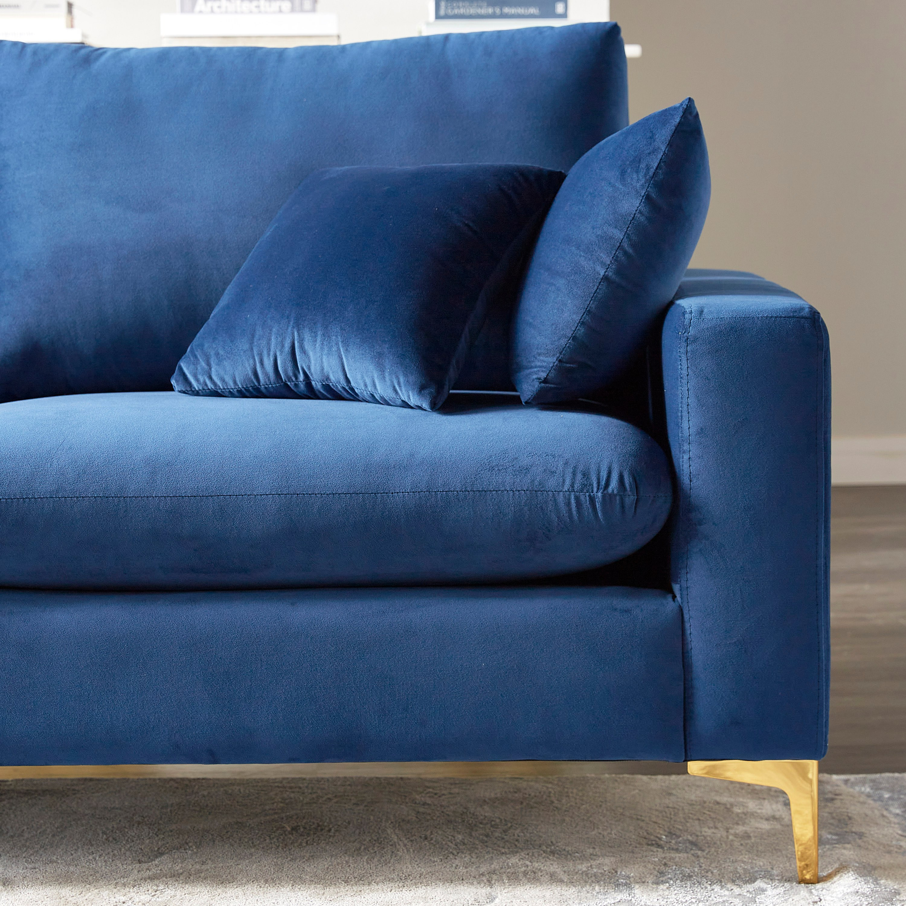 Royal blue sleeper deals sofa