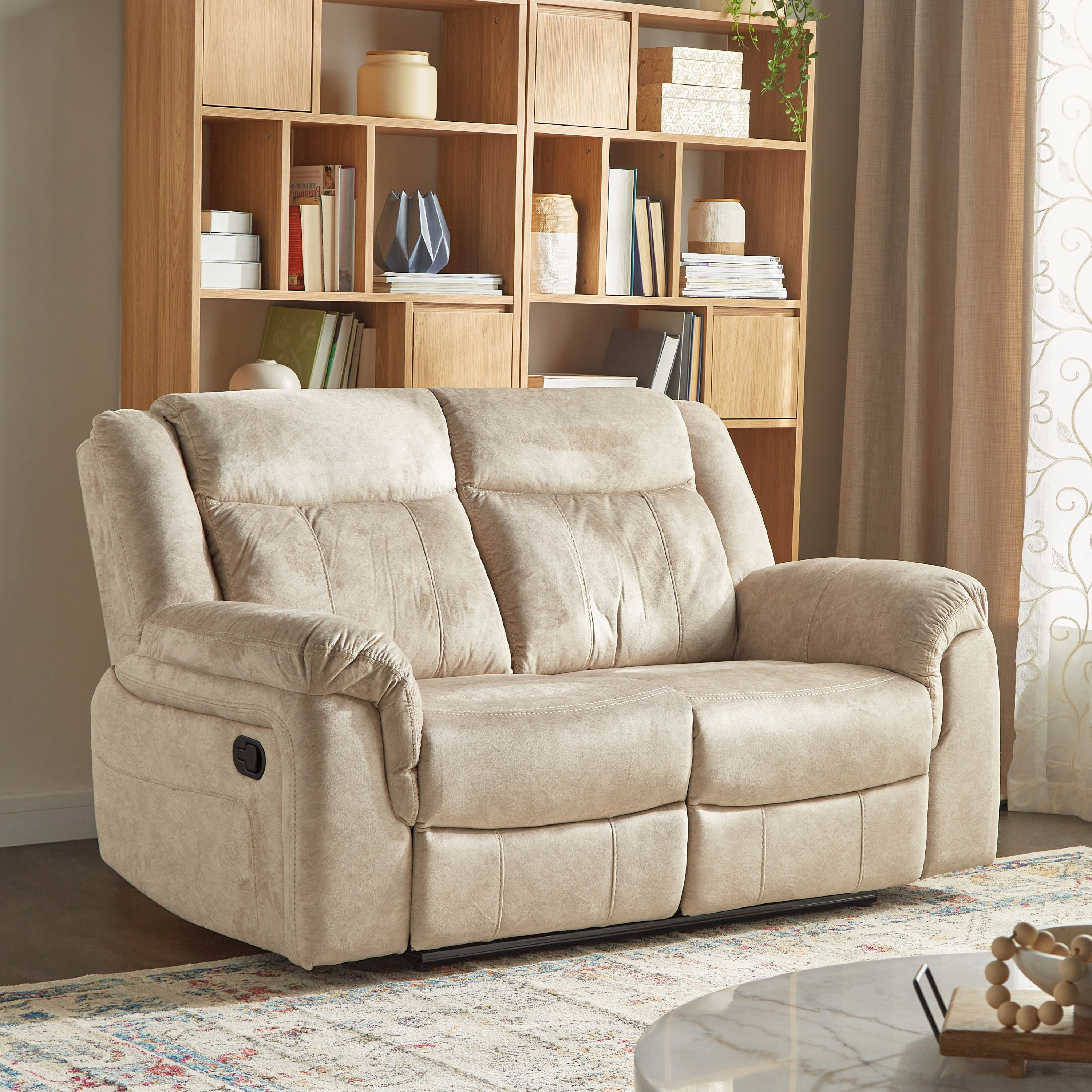 Shop Menlo 3Seater Fabric Recliner Online Home Centre UAE