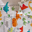 طقم لحاف وشرشف قطن للأطفال من 4 قطع بطبعات ديناصور - كارا - 100x140 سم-baby-nursery-babybedding-image-4