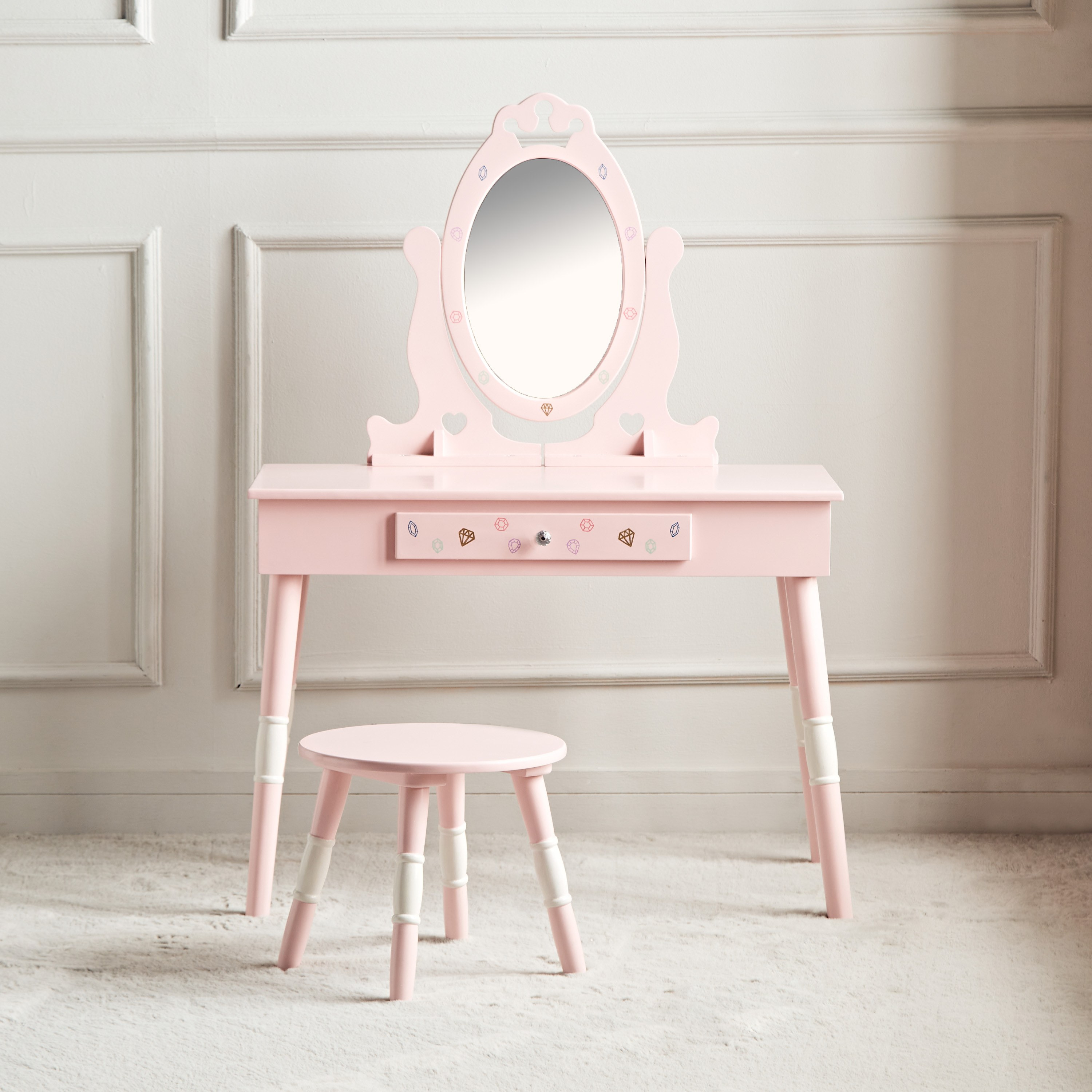 Shop Princess Dressing Table and Stool Set Online Home Centre UAE