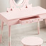 Princess Dressing Table and Stool Set-kids-decorandlighting-decor-mirrors-image-3