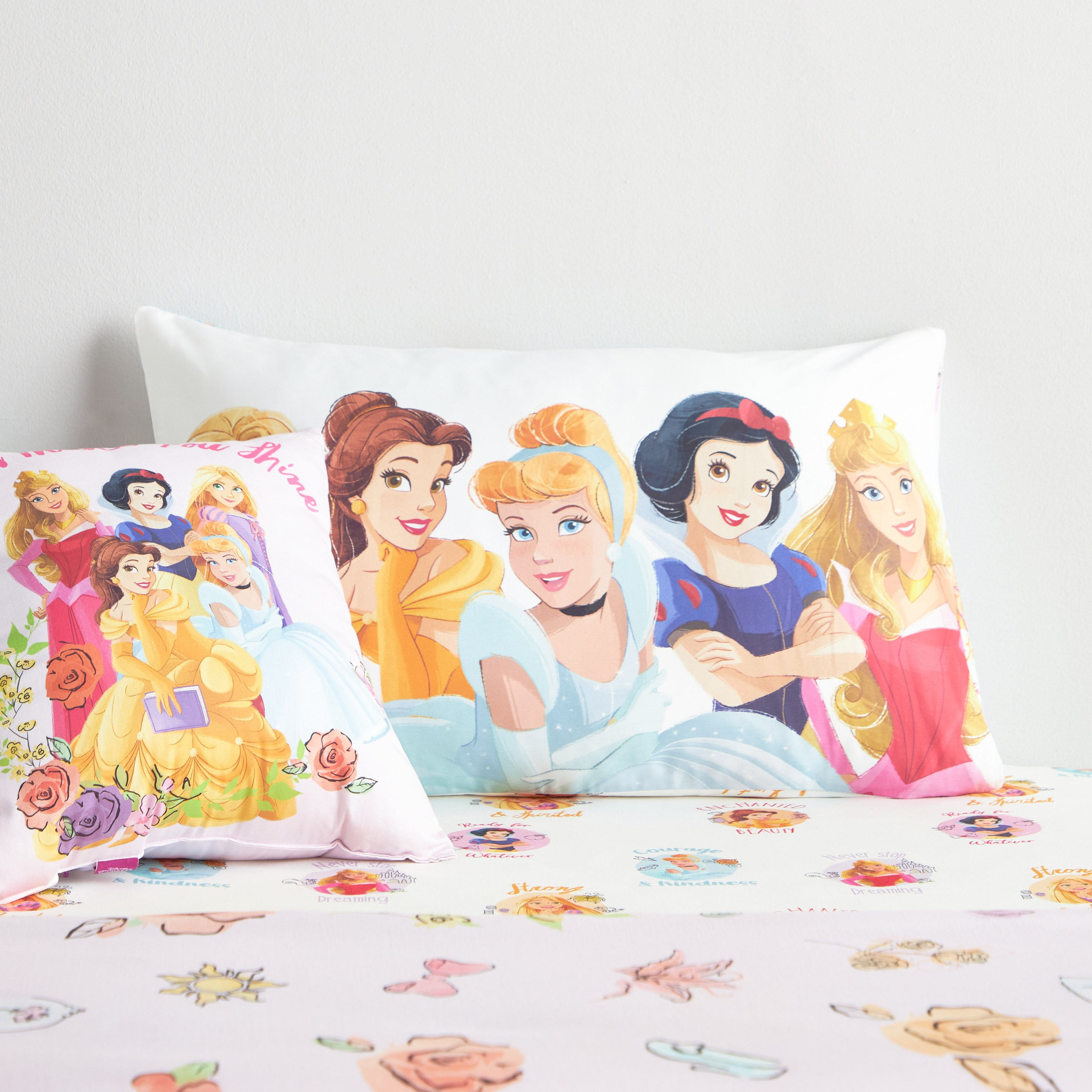 Disney Princess 2 Piece Pillow Cover Set 50x75 cm