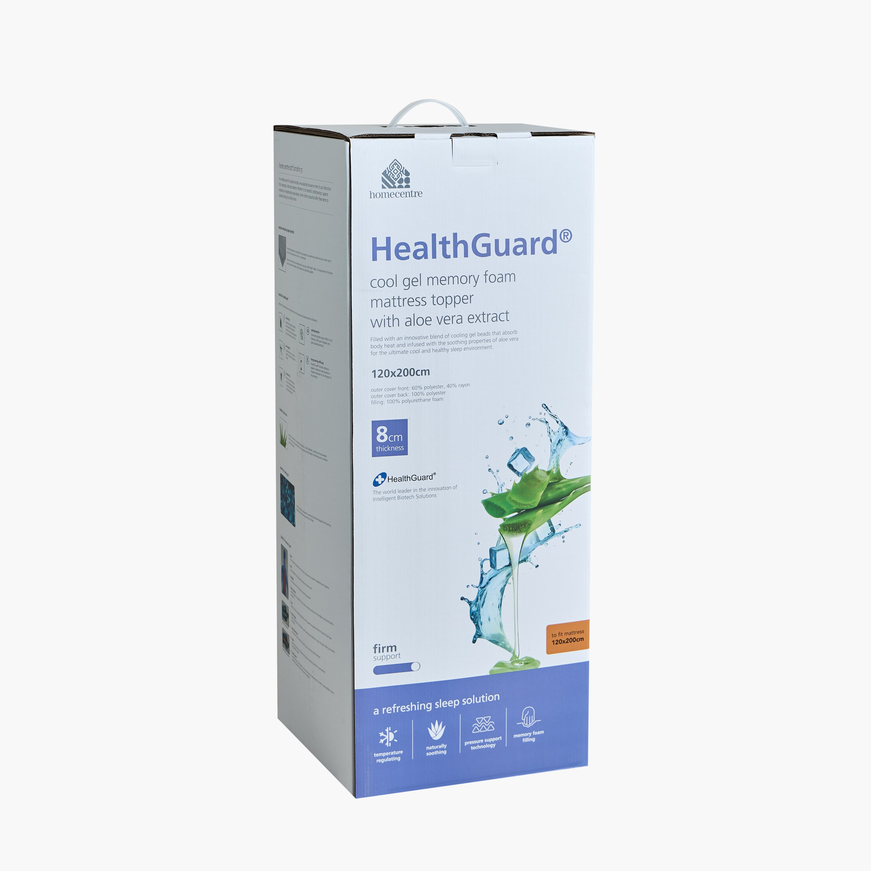 Healthguard Single Memory Foam Mattress Topper - 90x200x8 cm-household-bedding-mattresstoppersandprotectors-mattresstoppers-image-6