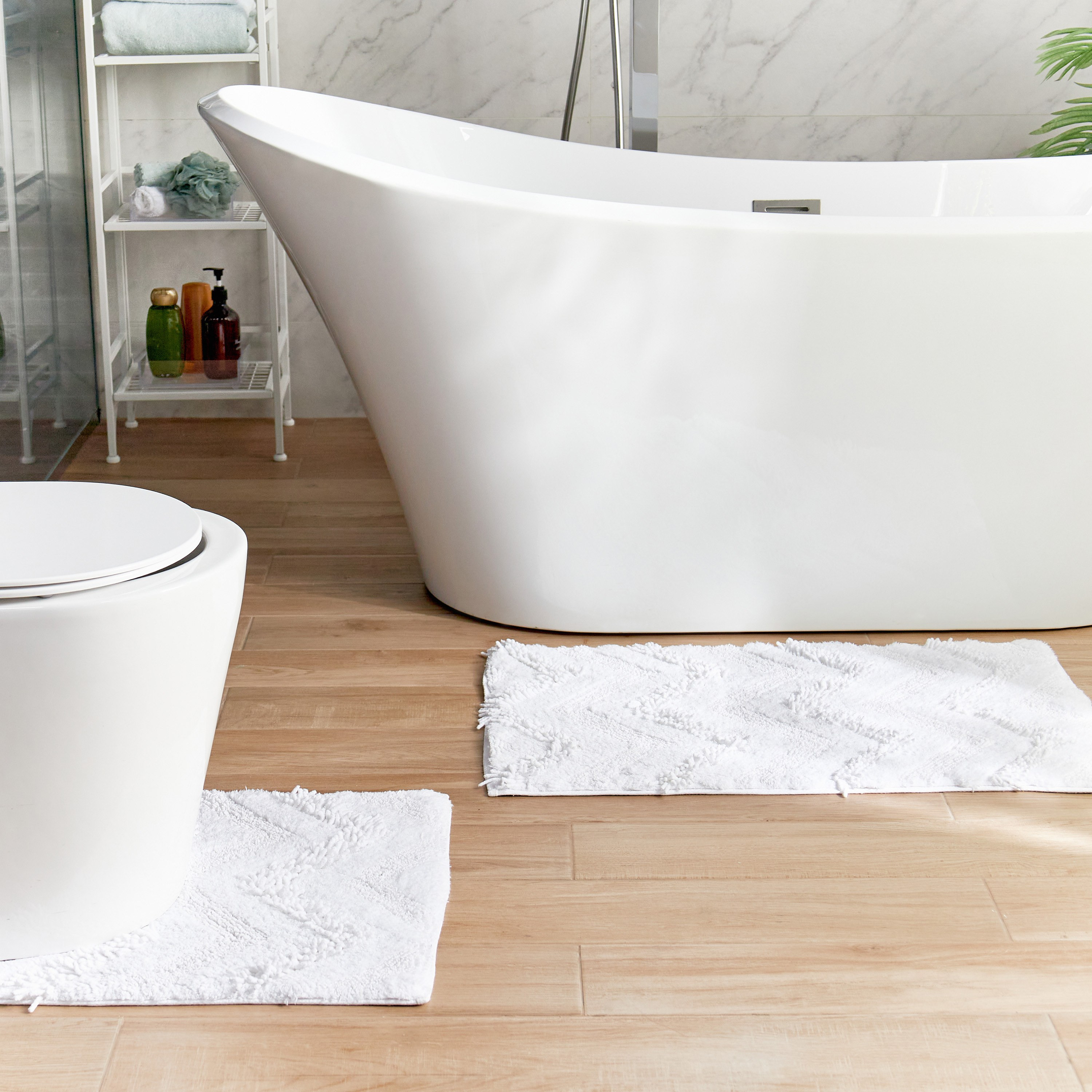 Delaware 2-Piece Bath Mat Set - 50x80 cm-household-bathandlaundry-bathlinen-bathmatsandtubmats-image-5