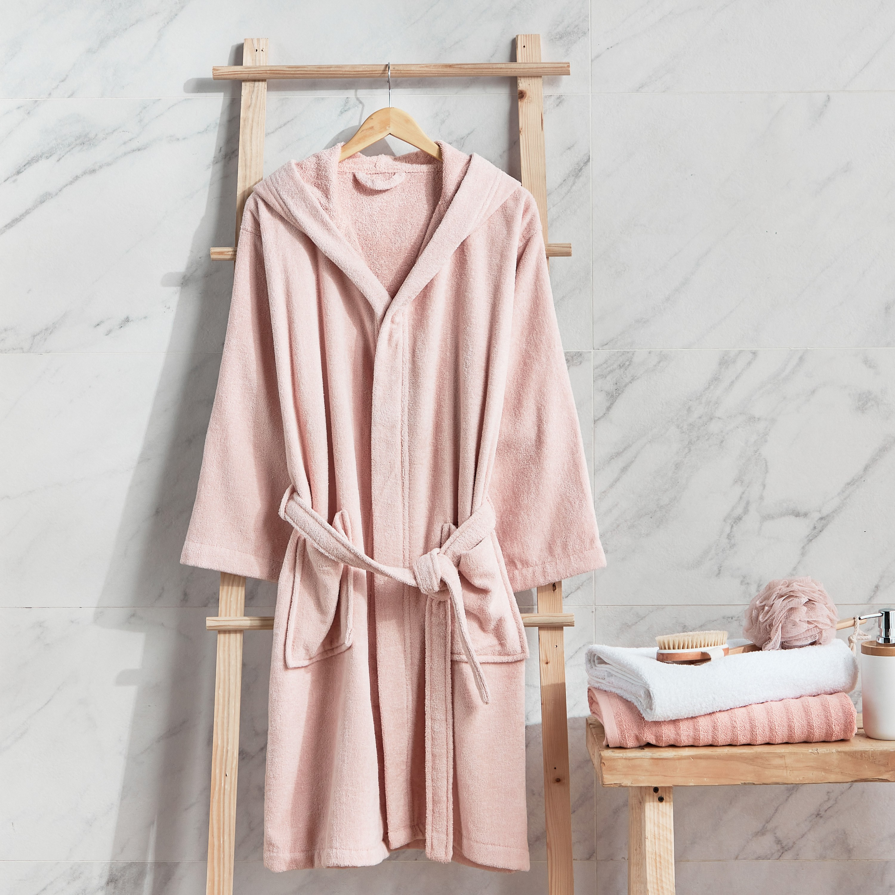 Velour Bathrobe - Large-household-bathandlaundry-bathlinen-bathrobesandslippers-bathrobes-image-5