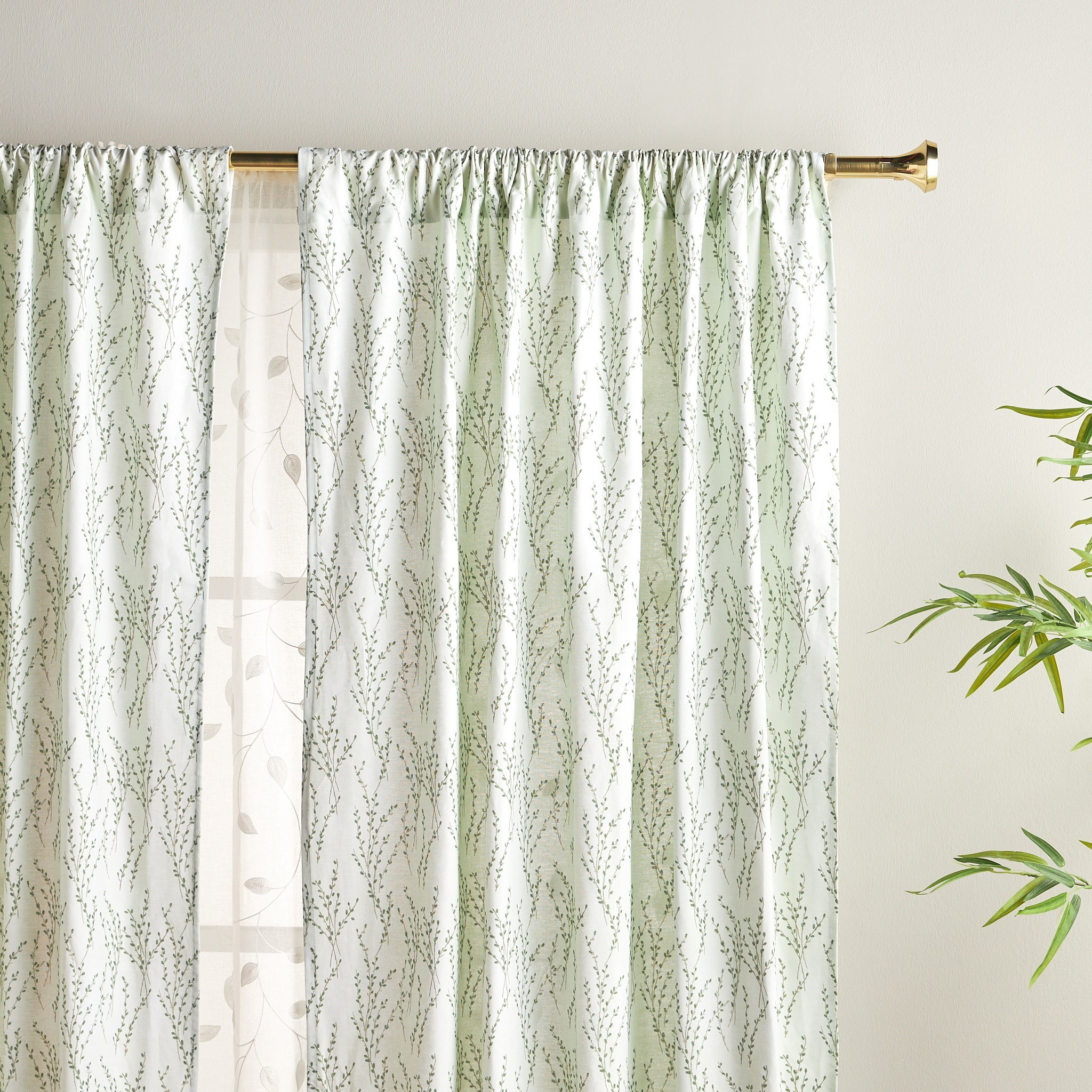 Extendable Double Curtain Rod - 160-300 cm-household-windows-curtainrodsandaccessories-curtainrods-image-4