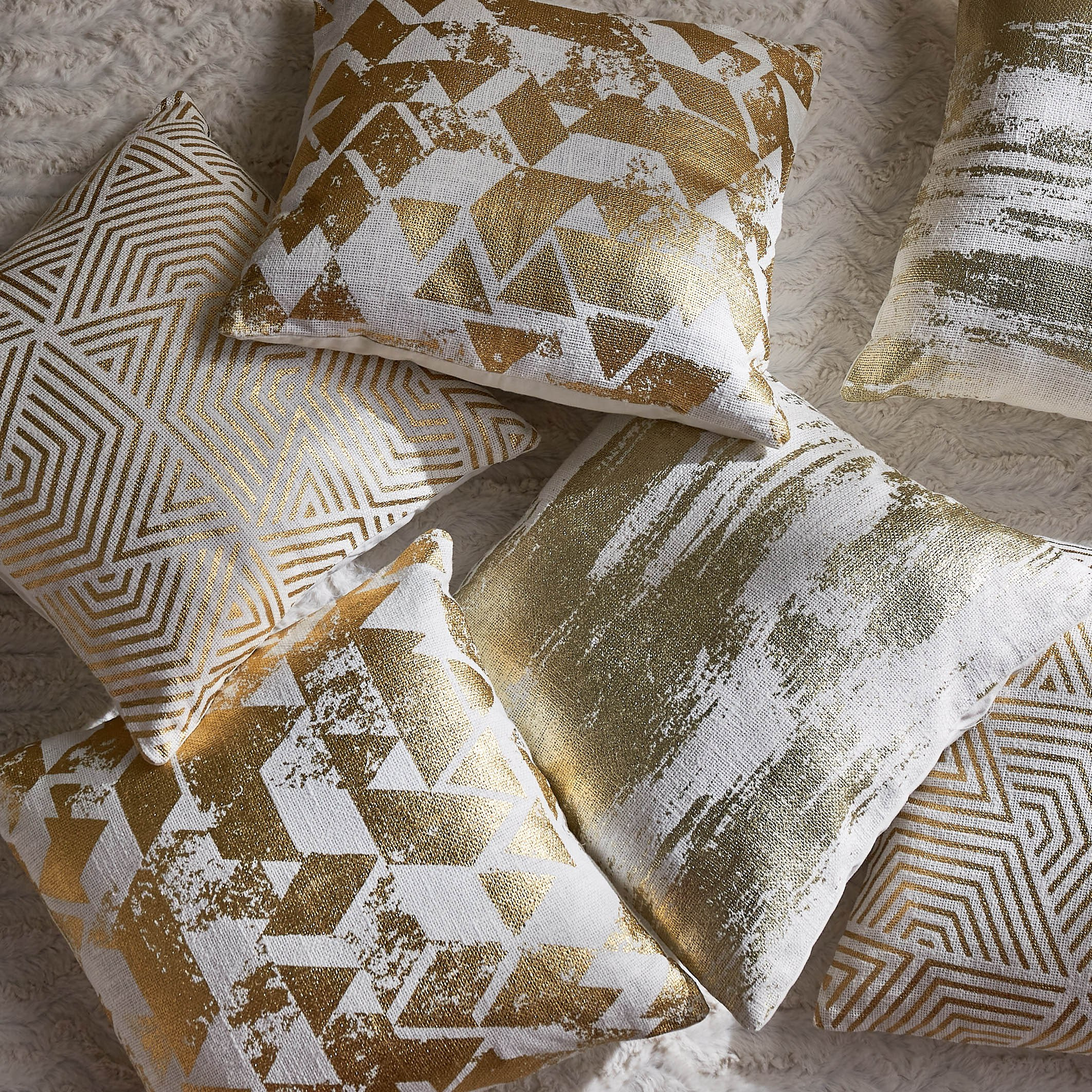 Bronzing 2-Piece Cushion Cover Set - 45x45 cm-household-cushionsandthrows-cushioncovers-image-4