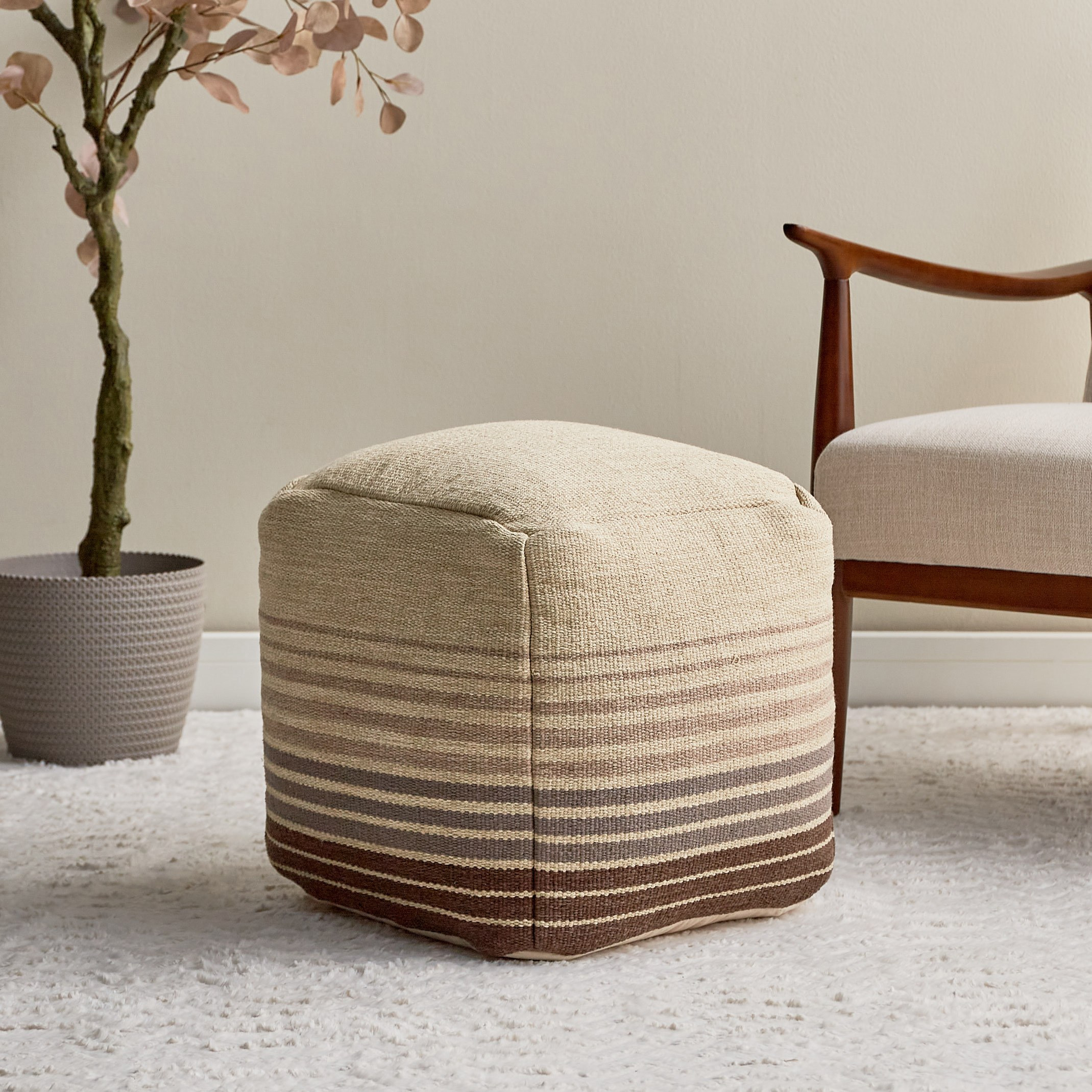 Swasiya Pouffe - 40x40 cm-household-cushionsandthrows-poufs-image-4