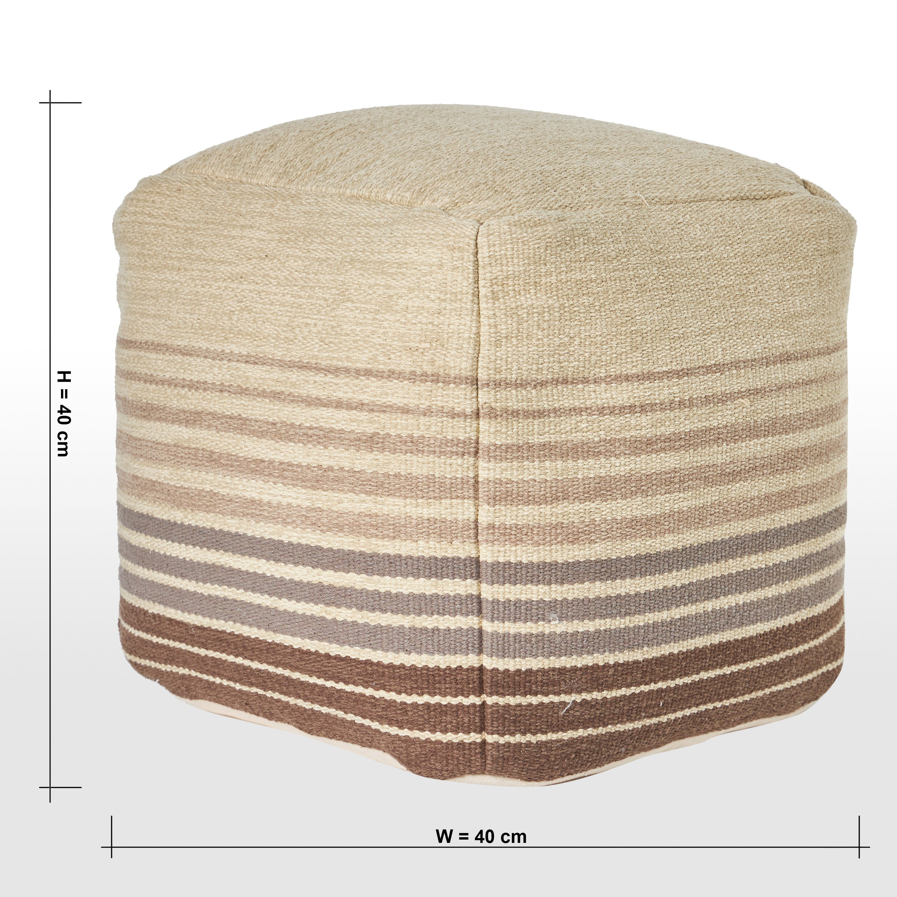 Swasiya Pouffe - 40x40 cm-household-cushionsandthrows-poufs-image-5