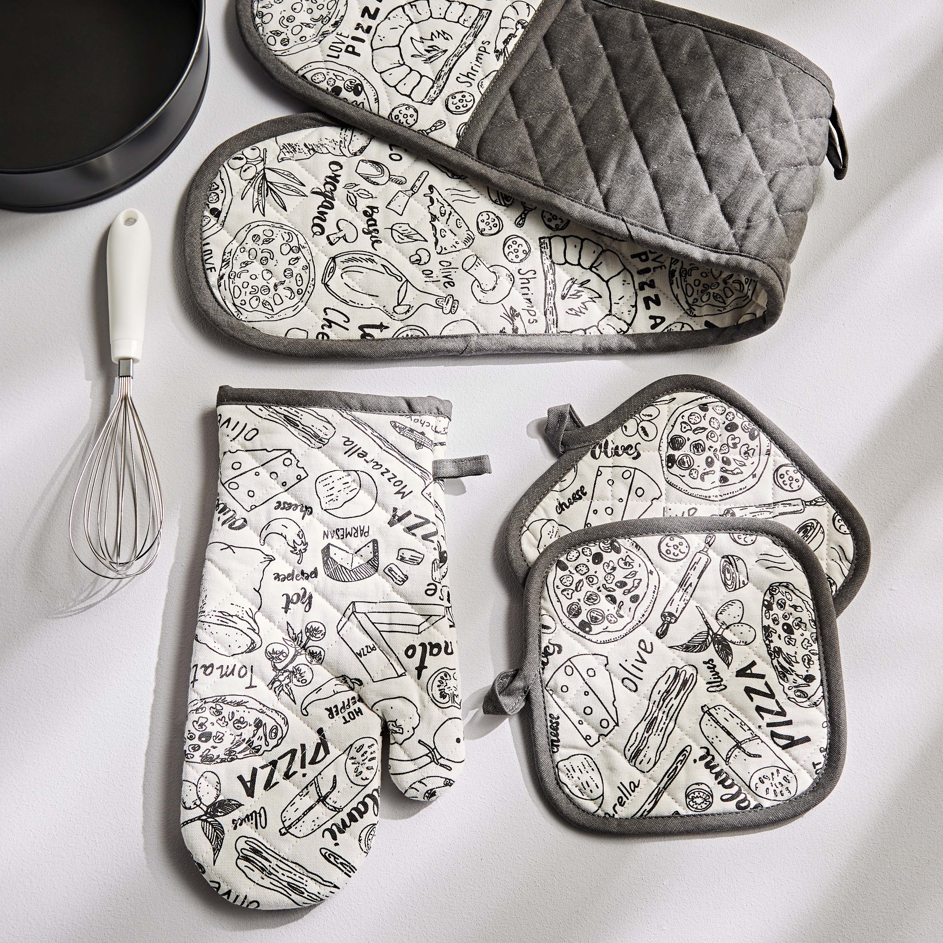 Pizzeria Double Oven Gloves-household-kitchen-kitchenlinen-apronsmittsandpotholders-image-3