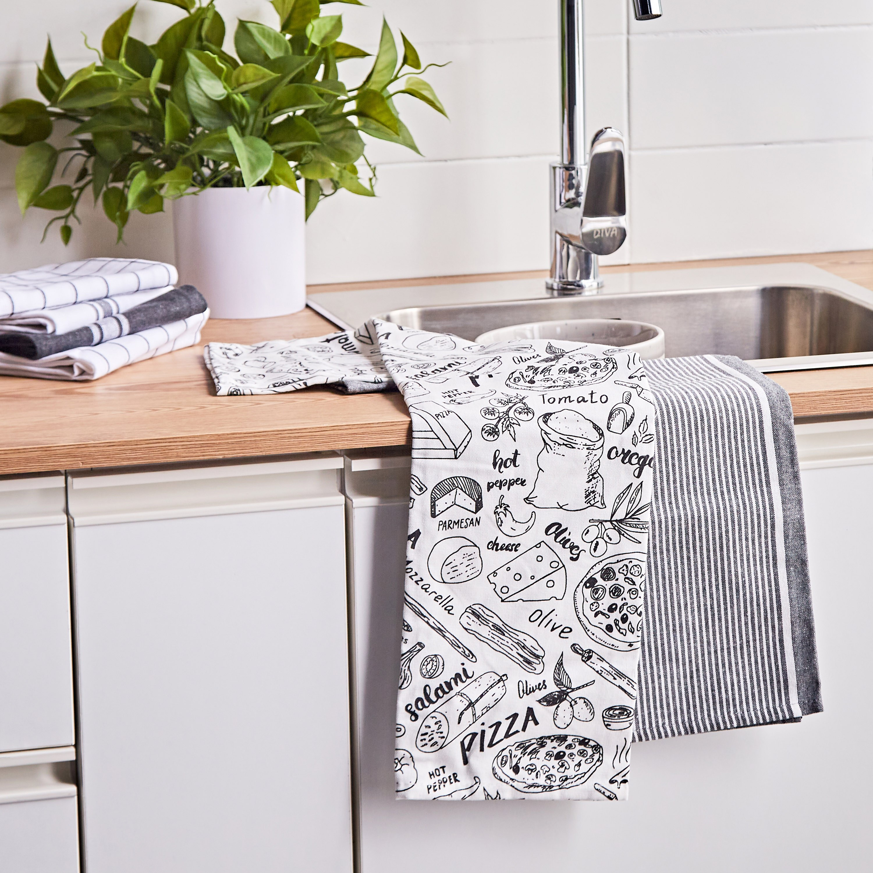 Pizzeria 2-Piece Kitchen Towel Set - 50x70 cm-household-kitchen-kitchenlinen-kitchentowelsandlinen-image-3