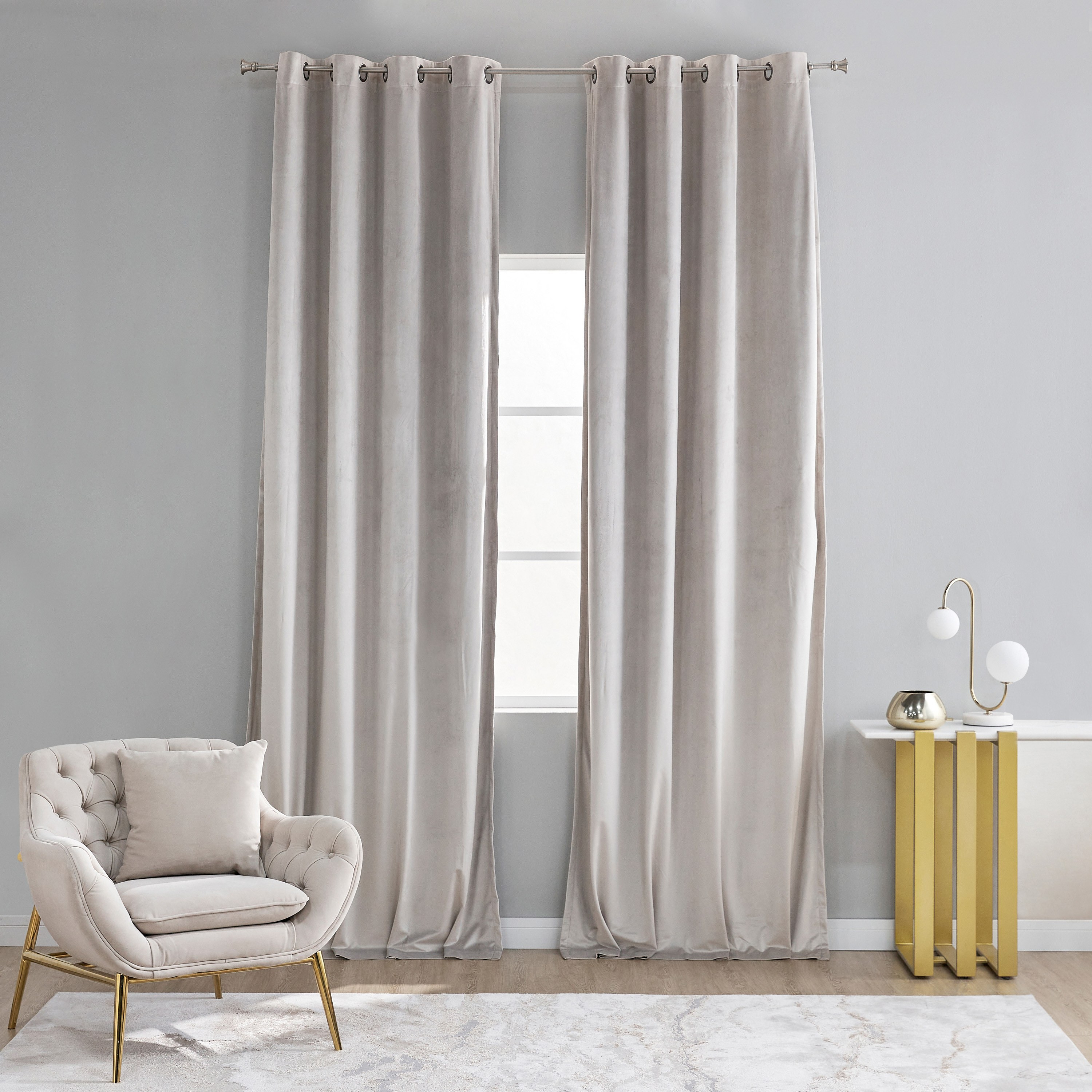 Samara 2-Piece Curtain Set - 135x300 cm-household-windows-curtains-image-1