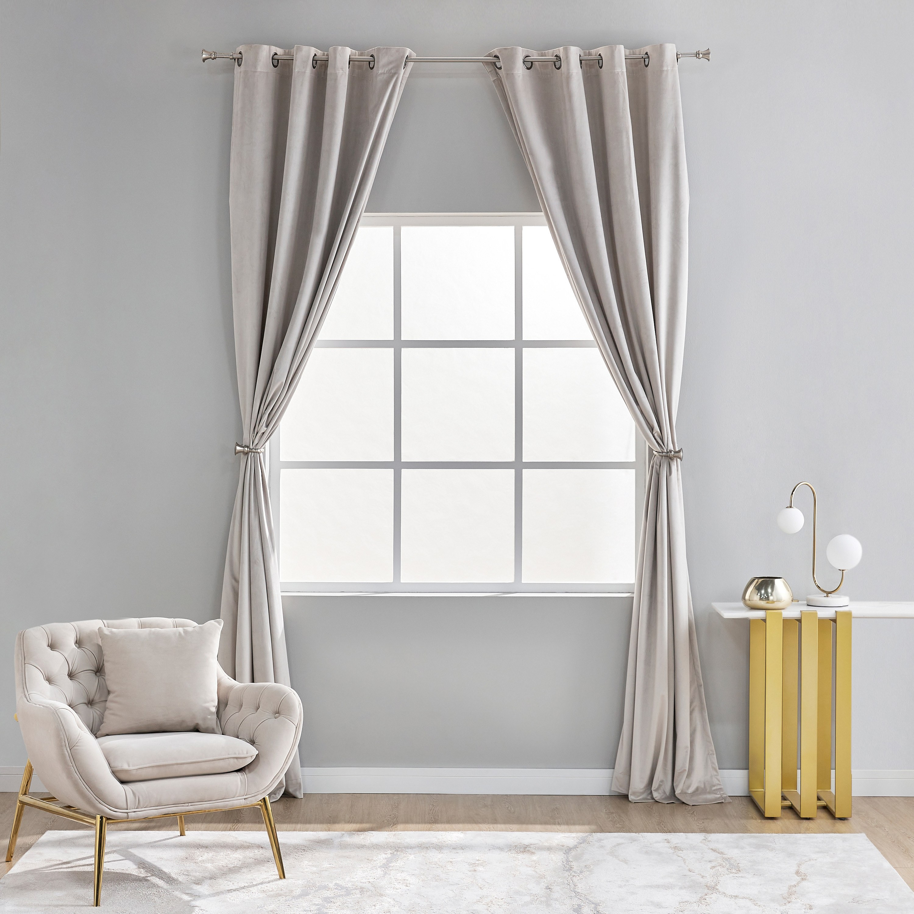 Samara 2-Piece Curtain Set - 135x300 cm-household-windows-curtains-image-5